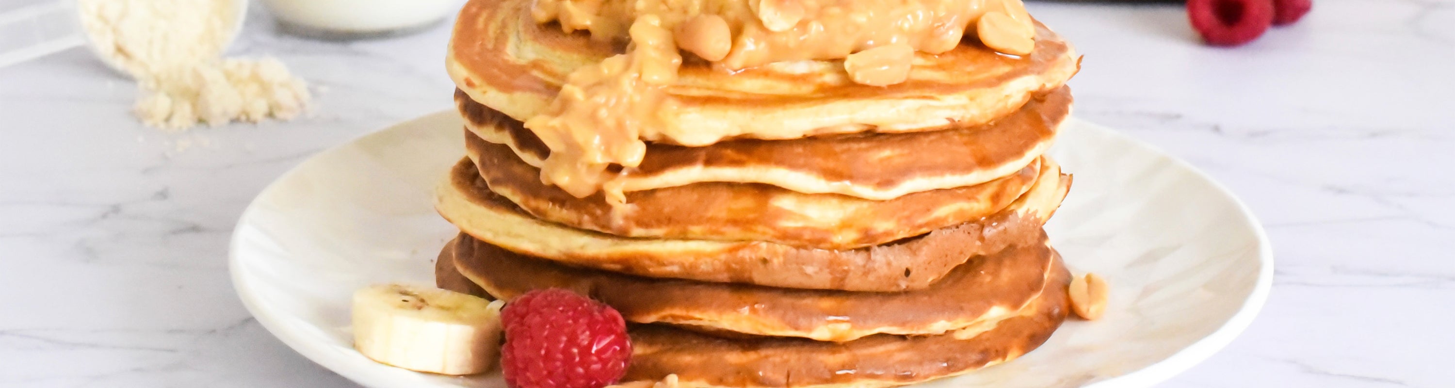 Pancakes hyperprotéinés flocons d'avoine - Recette sèche musculation