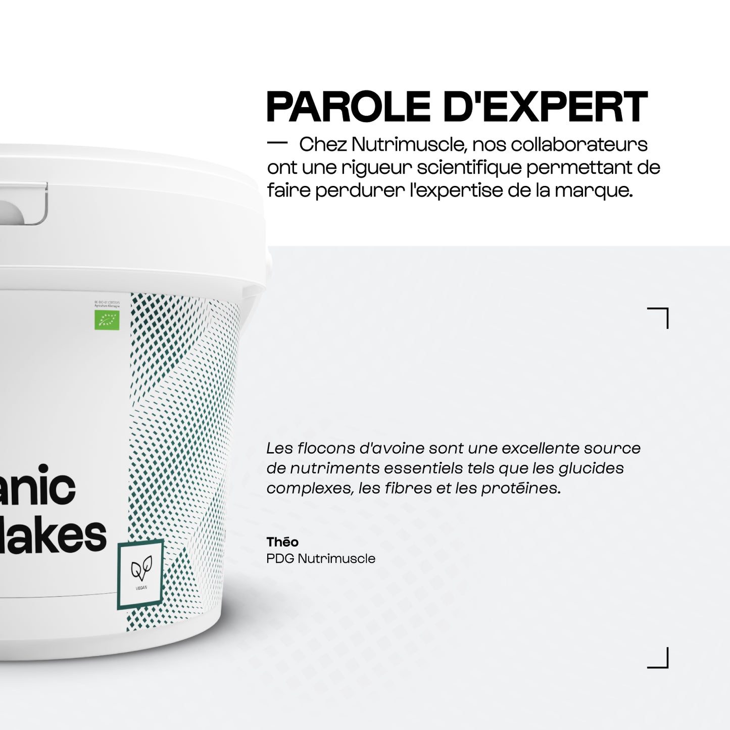 Flocons d'avoine biologiques