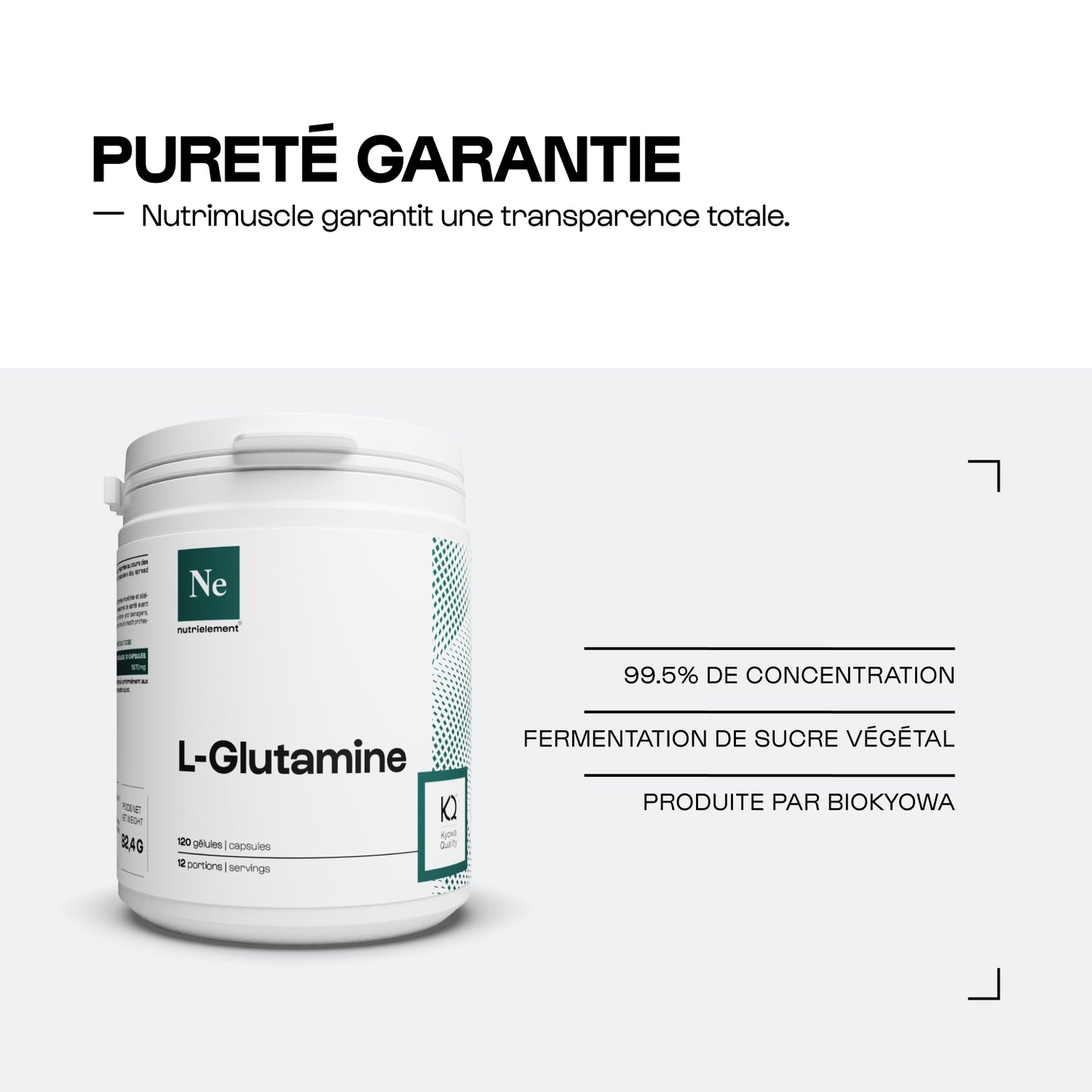 Glutamine (L-Glutamine) en gélules