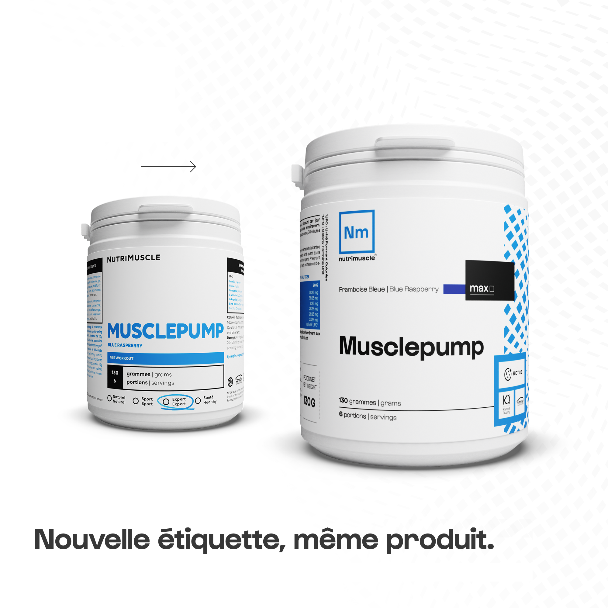 Nutrimuscle Musclepump Yuzu 700 G - Poudre énergisante Aux BCAA, Date Péremption 02/2026 - Neuf
