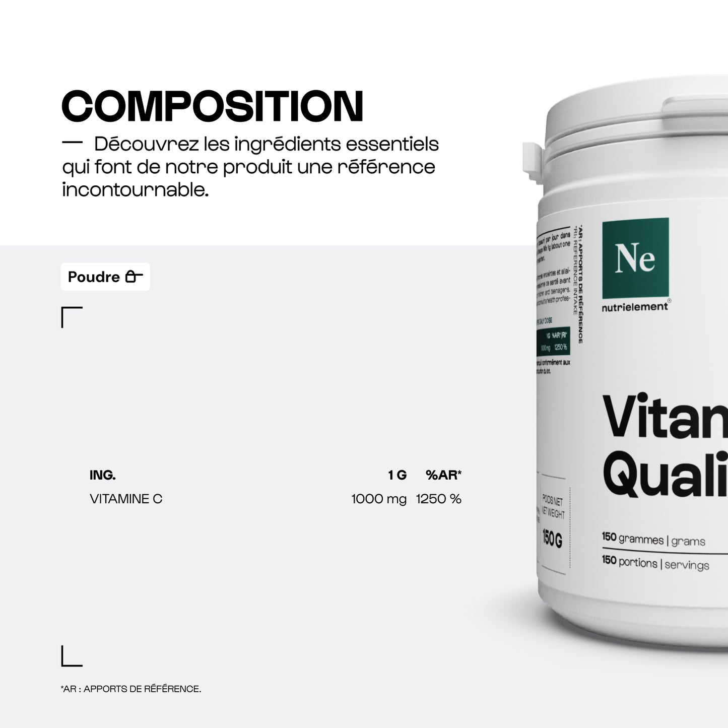 Vitamine C Quali®C en poudre