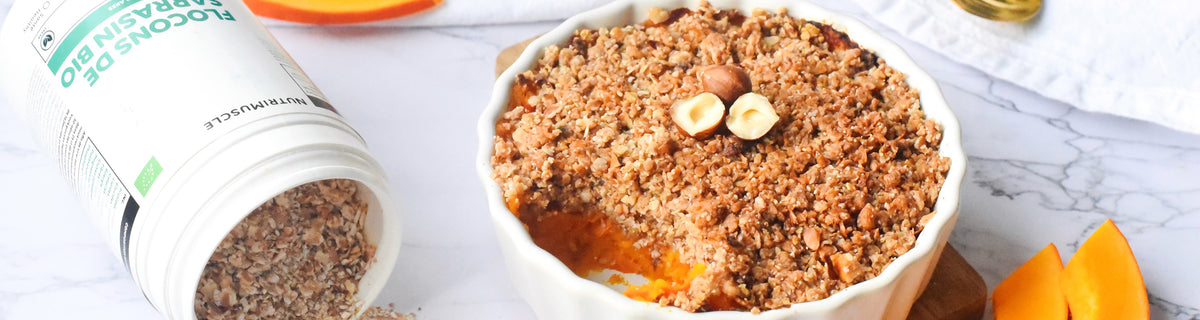 crumble salé sarrasin & potimarron