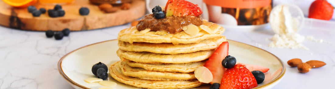 Recette : pancakes protéinés au beurre d'amandes