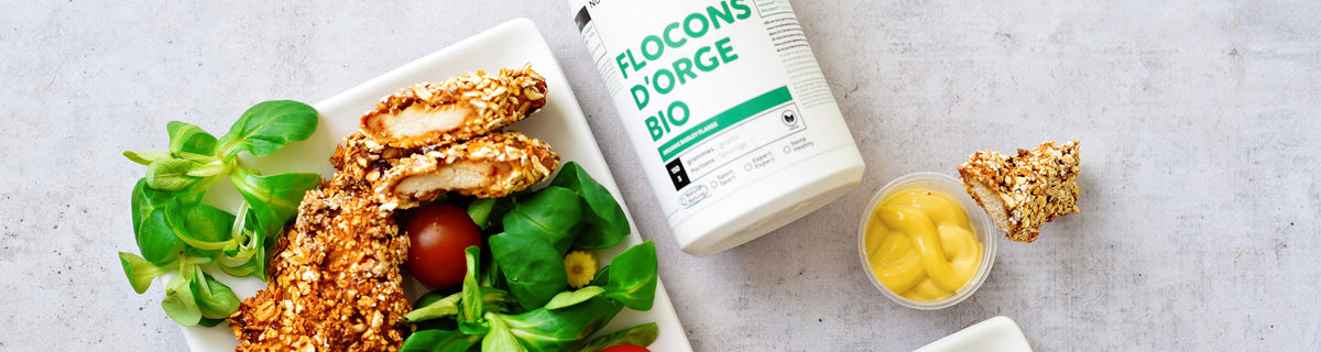 Recette : chicken tenders aux flocons d'orge