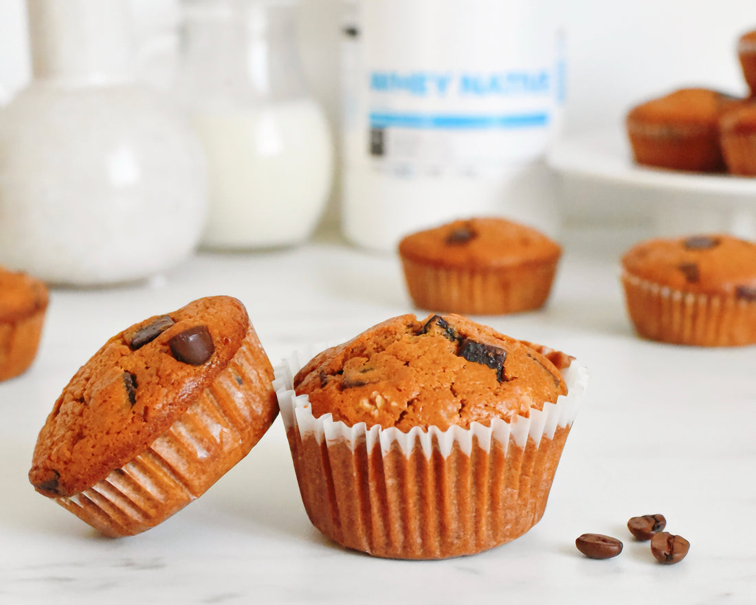 Recette : Muffins protéinés au cappuccino chocolat