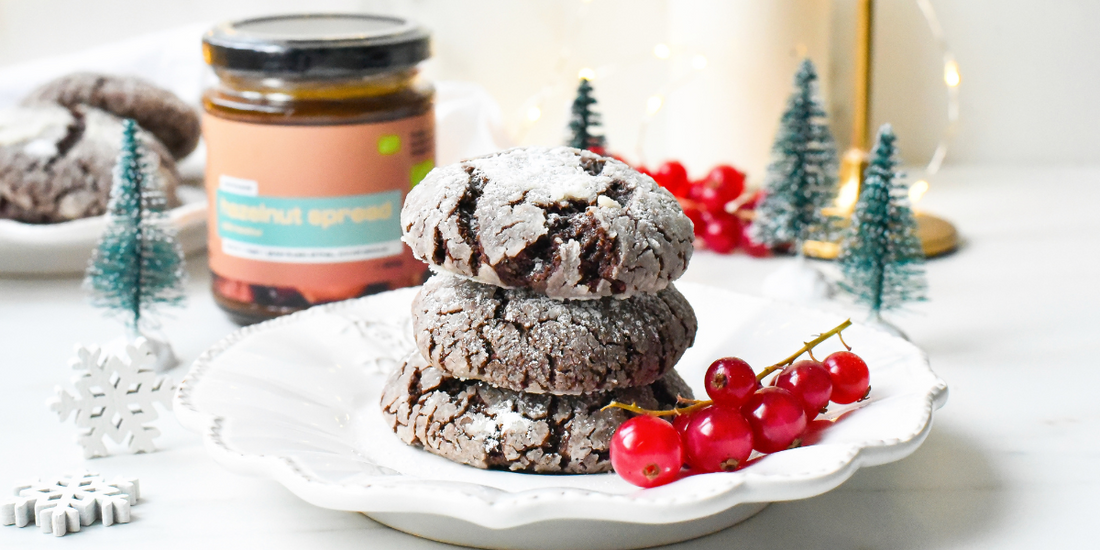 Recette : Crinkles au chocolat-noisette