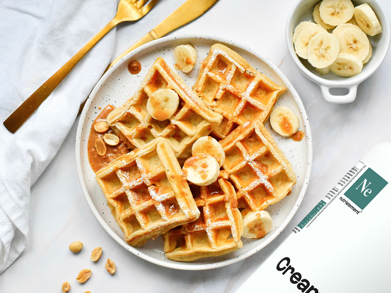Gaufres protéinées à la crème de riz
