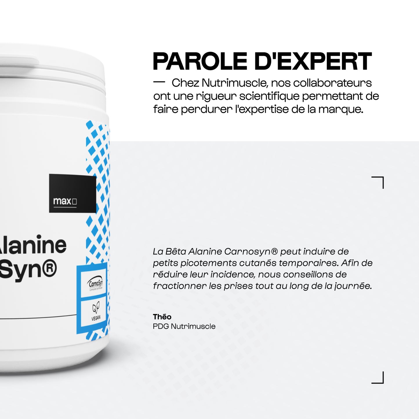 Bêta-Alanine Carnosyn® en poudre