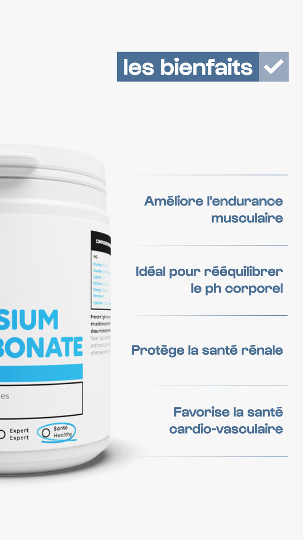 Bicarbonate De Potassium en gélules – Nutrimuscle