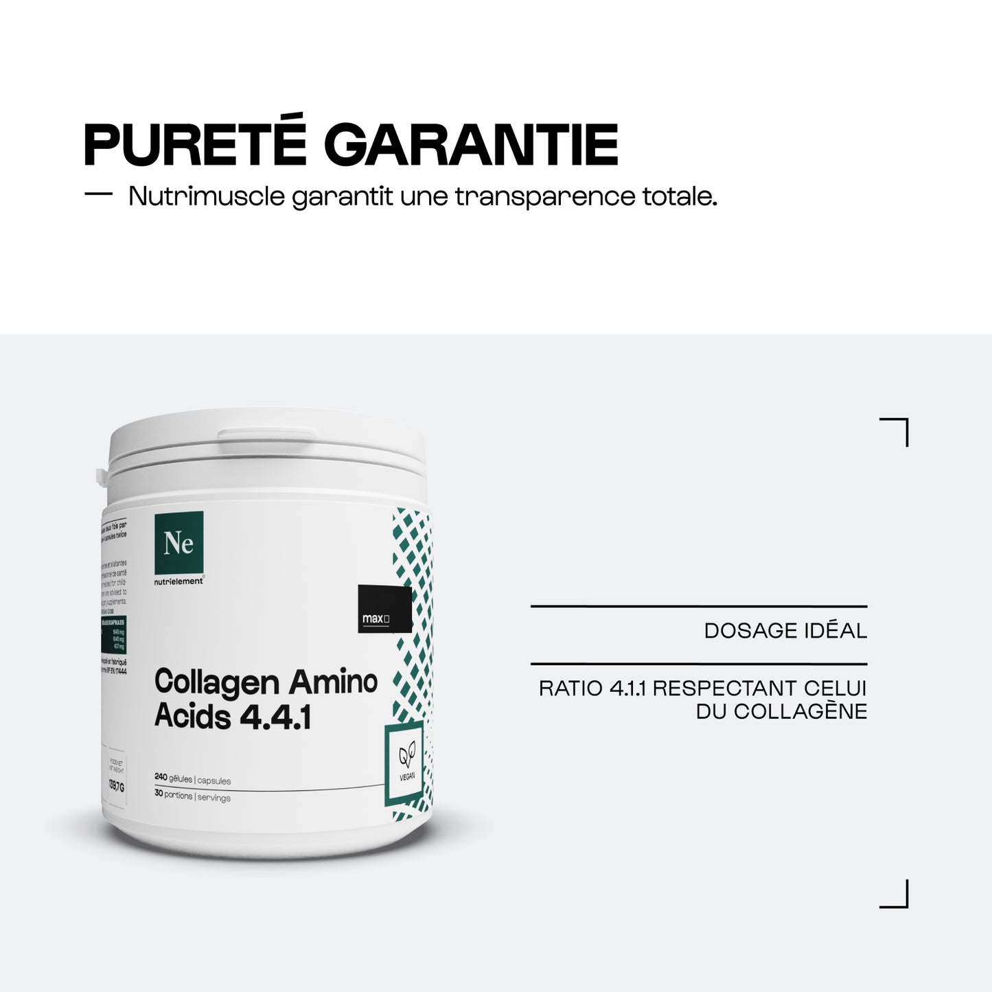 Acides Aminés du Collagène 4.4.1 en gélules