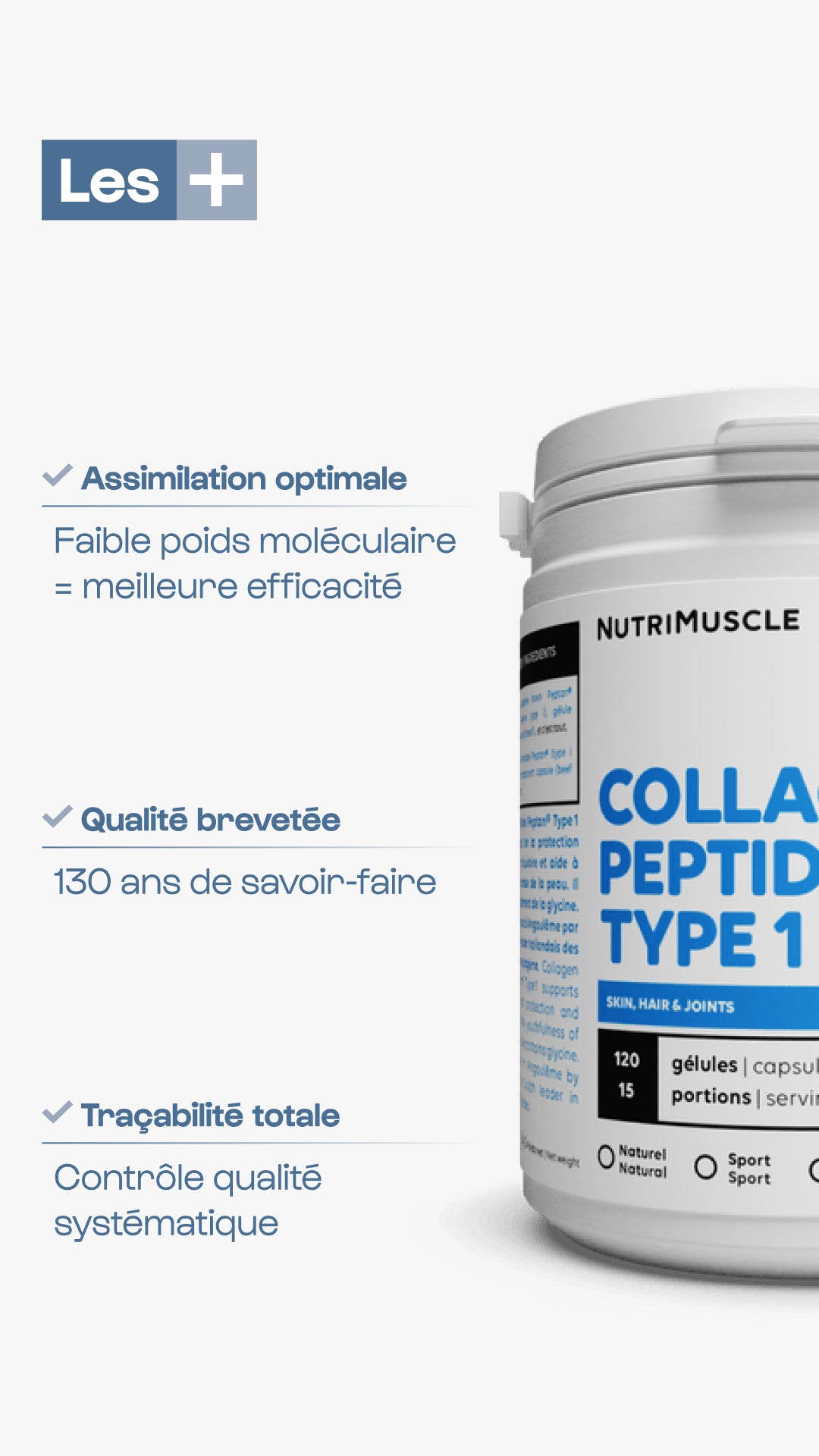 Collagène Peptides Peptan® 1 en poudre