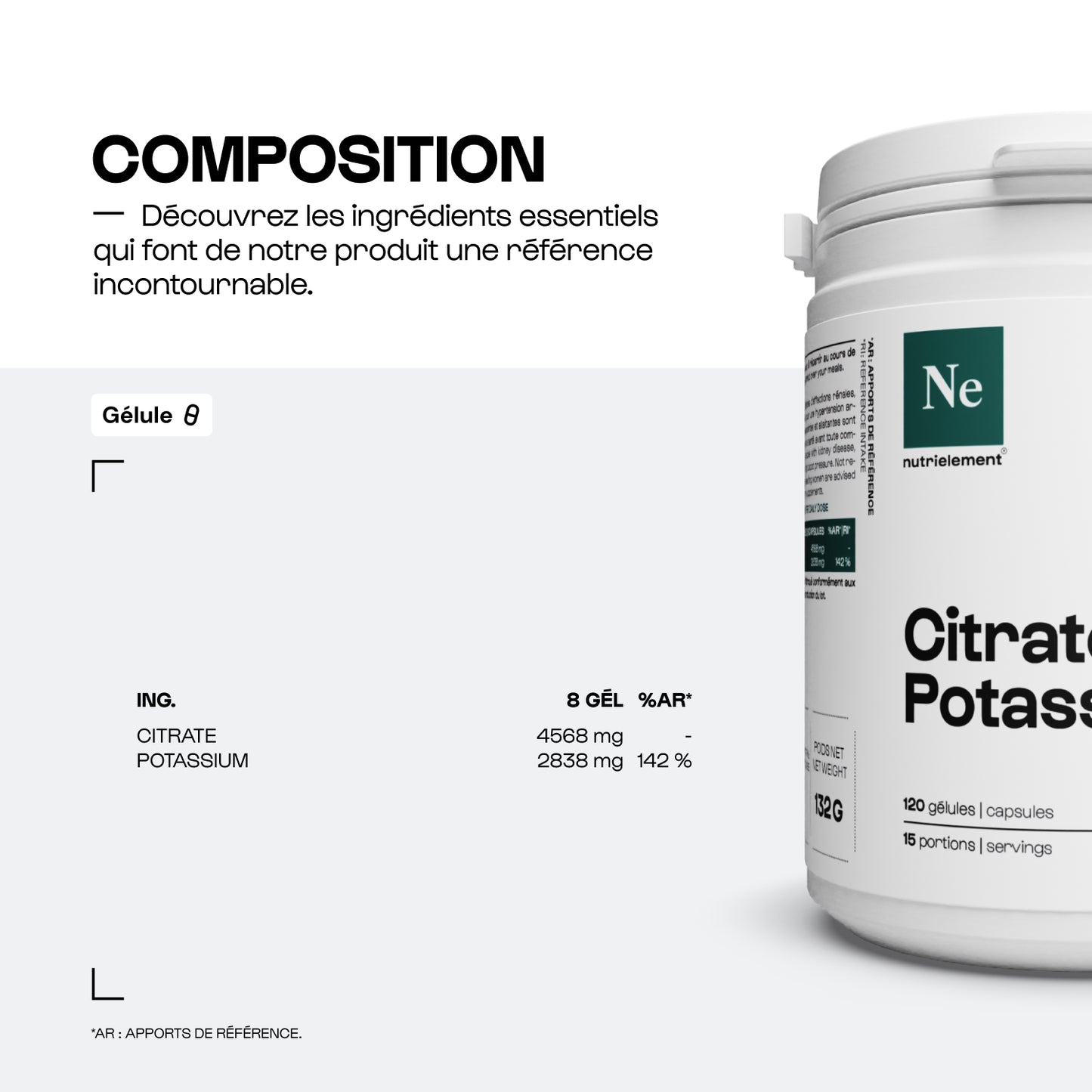 Citrate de Potassium en gélules