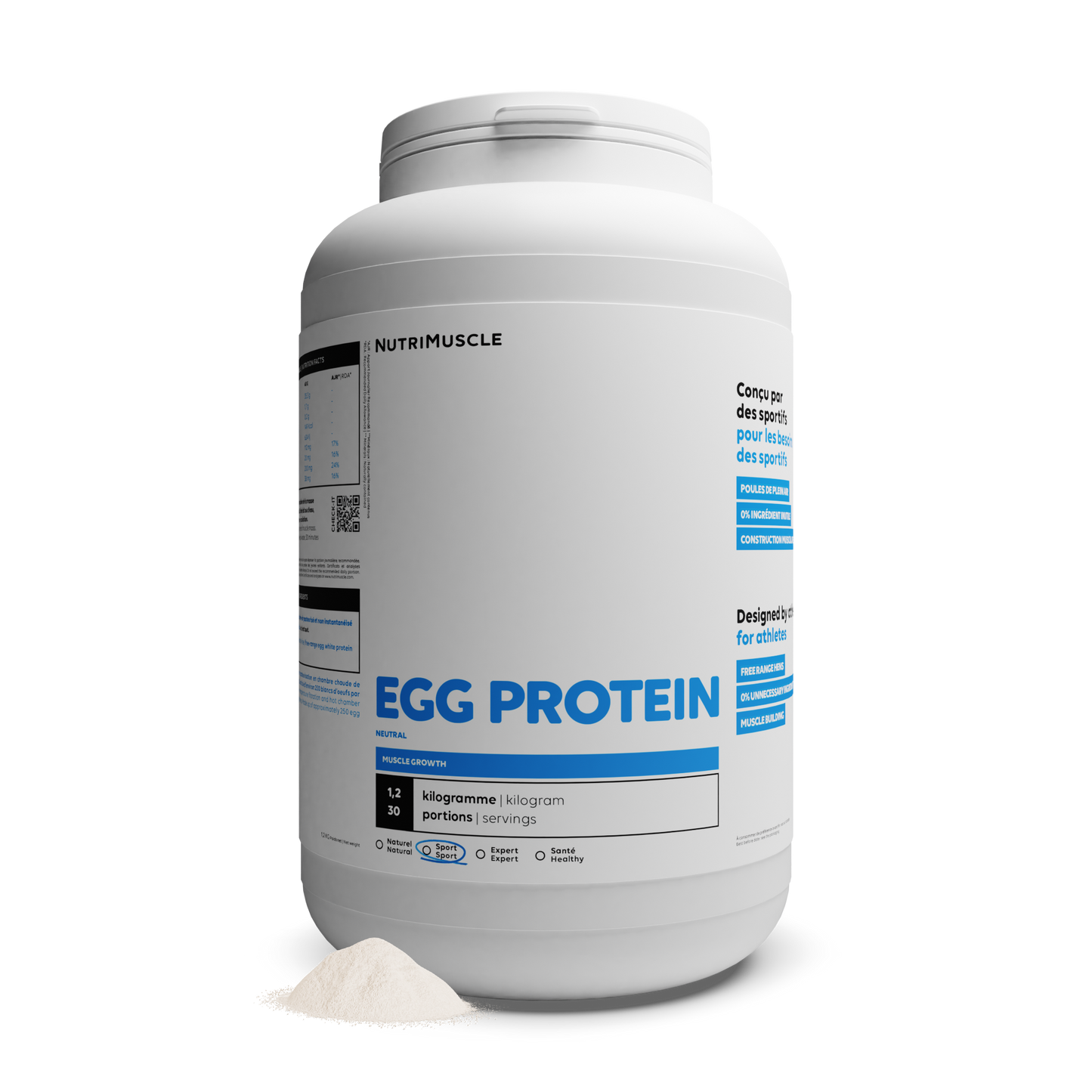 Protéine d'œuf en poudre