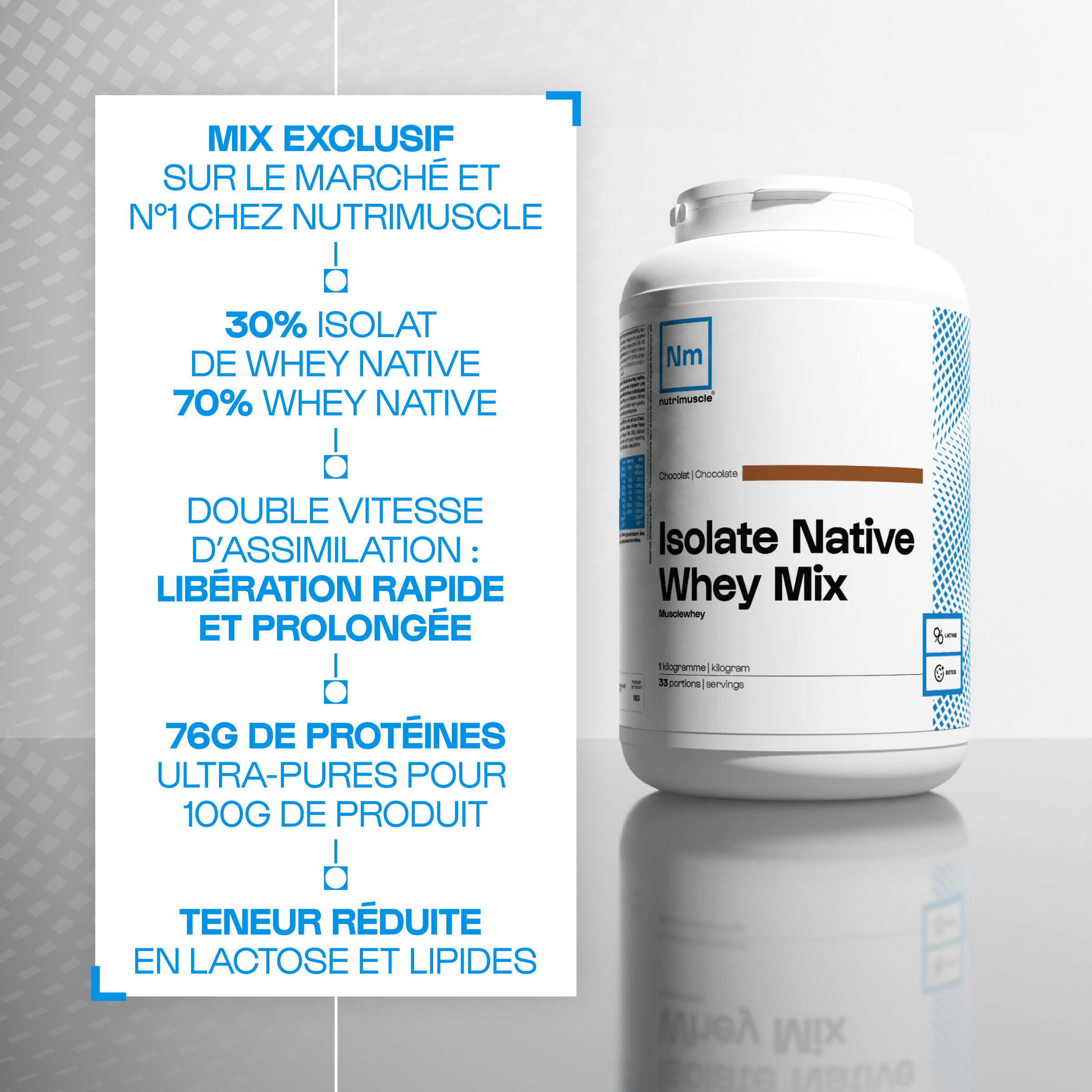 Isolate Native Whey Mix - Musclewhey