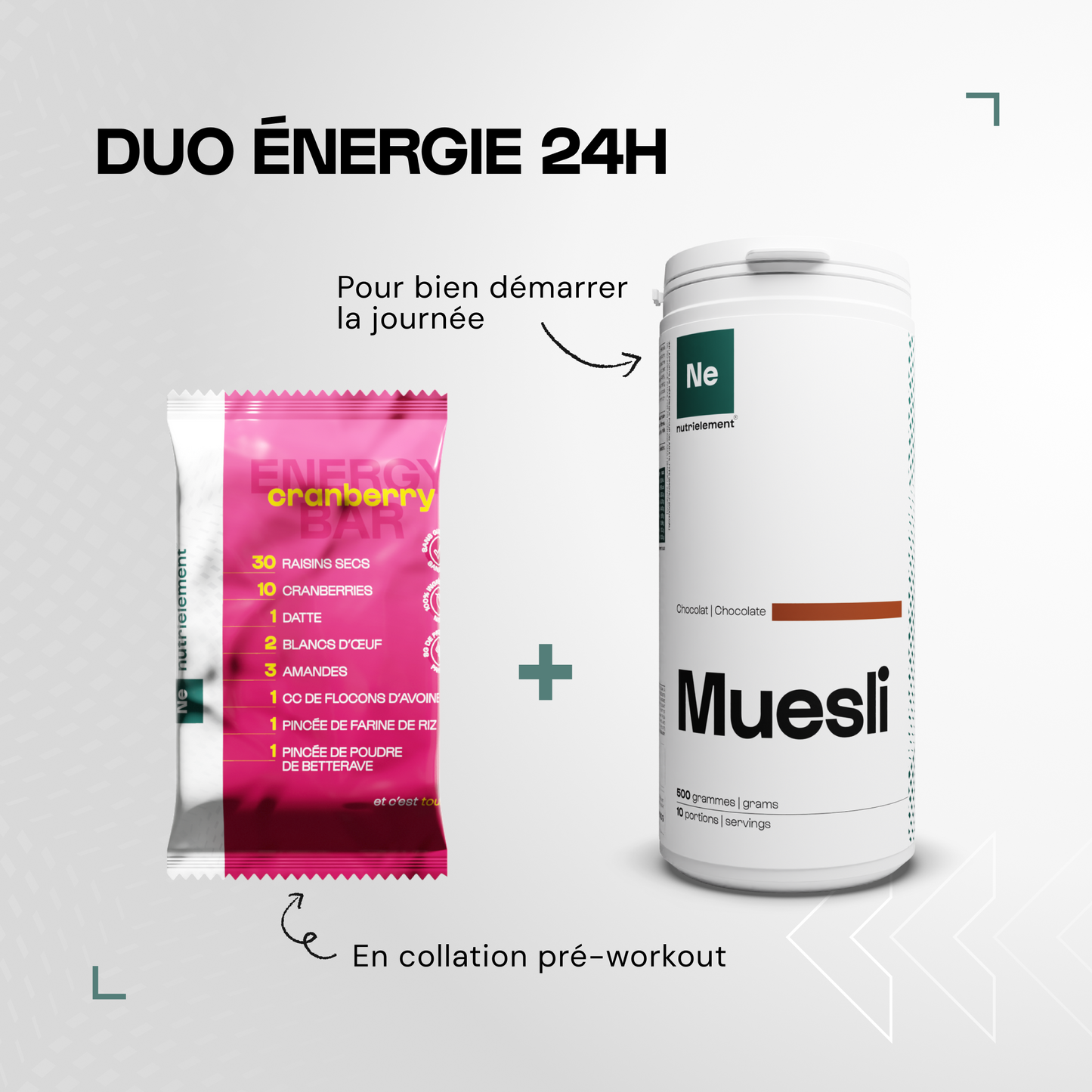 Barres Protéine & Energie - lot de 4
