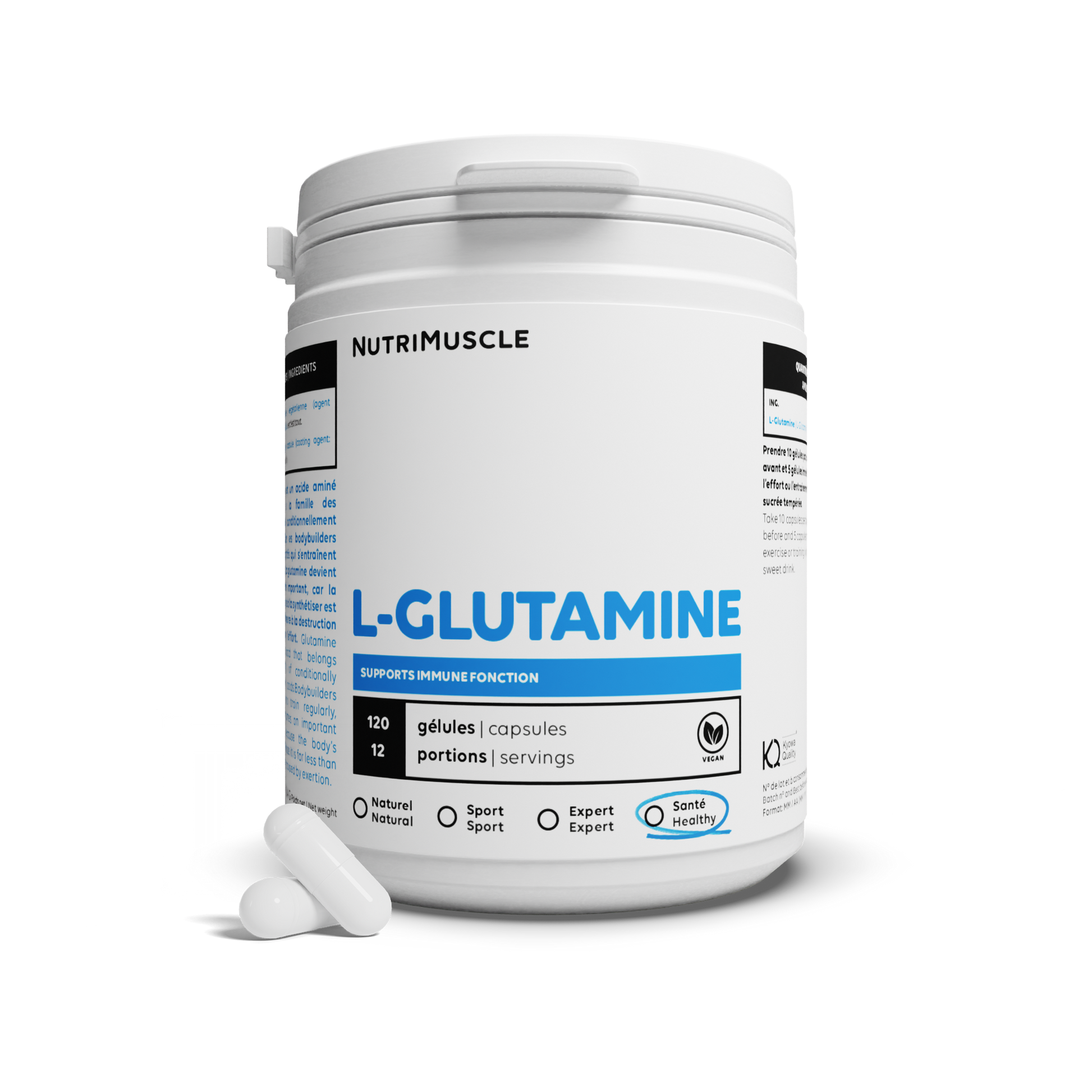 Glutamine (L-Glutamine) en gélules