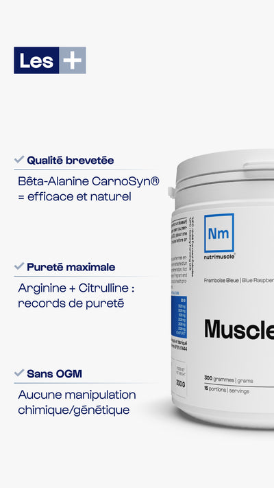 Complément Alimentaire Nutrimuscle Musclepump - Saveur Yuzu - 700g - Date Péremption 02/2026