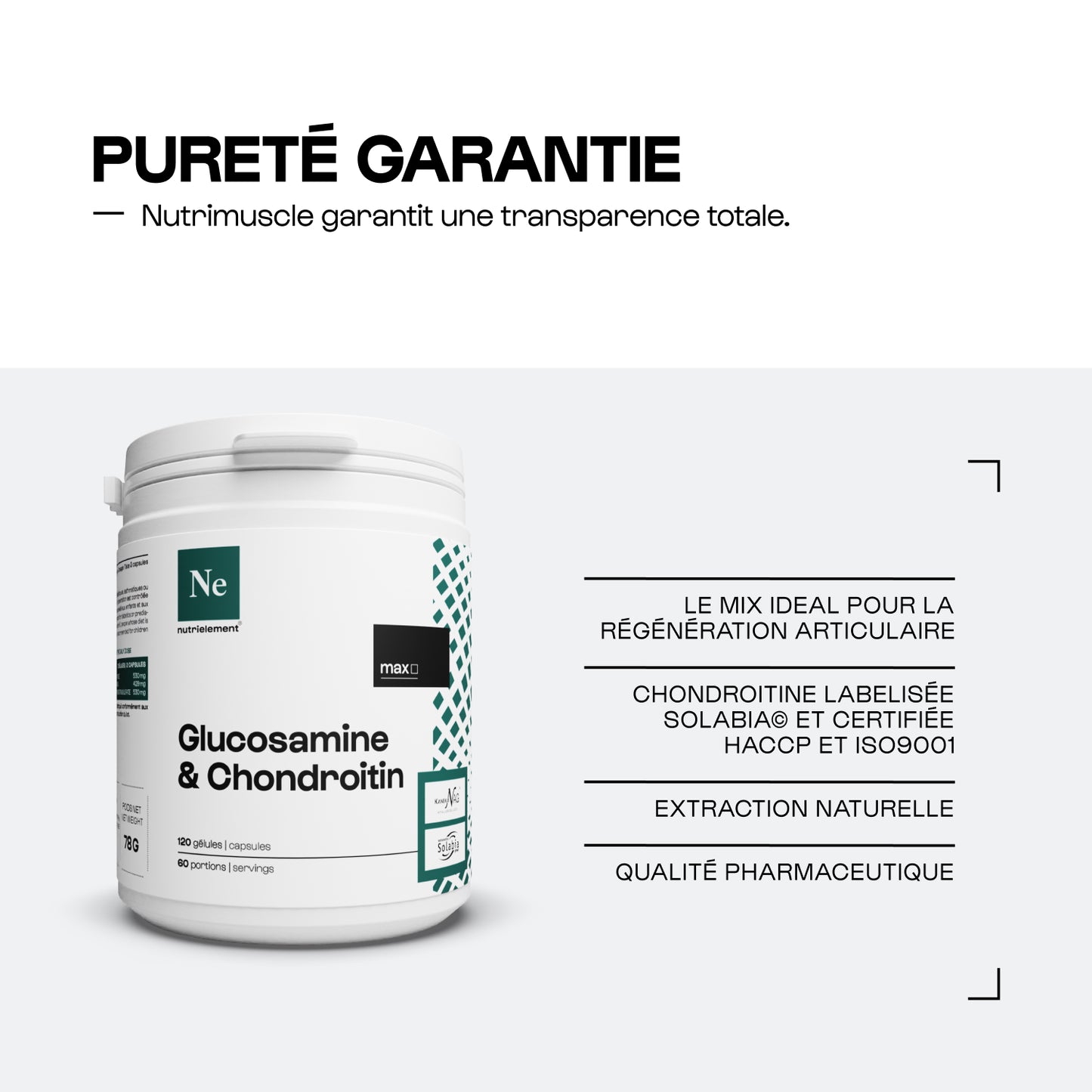 Mix Glucosamine + Chondroïtine en gélules