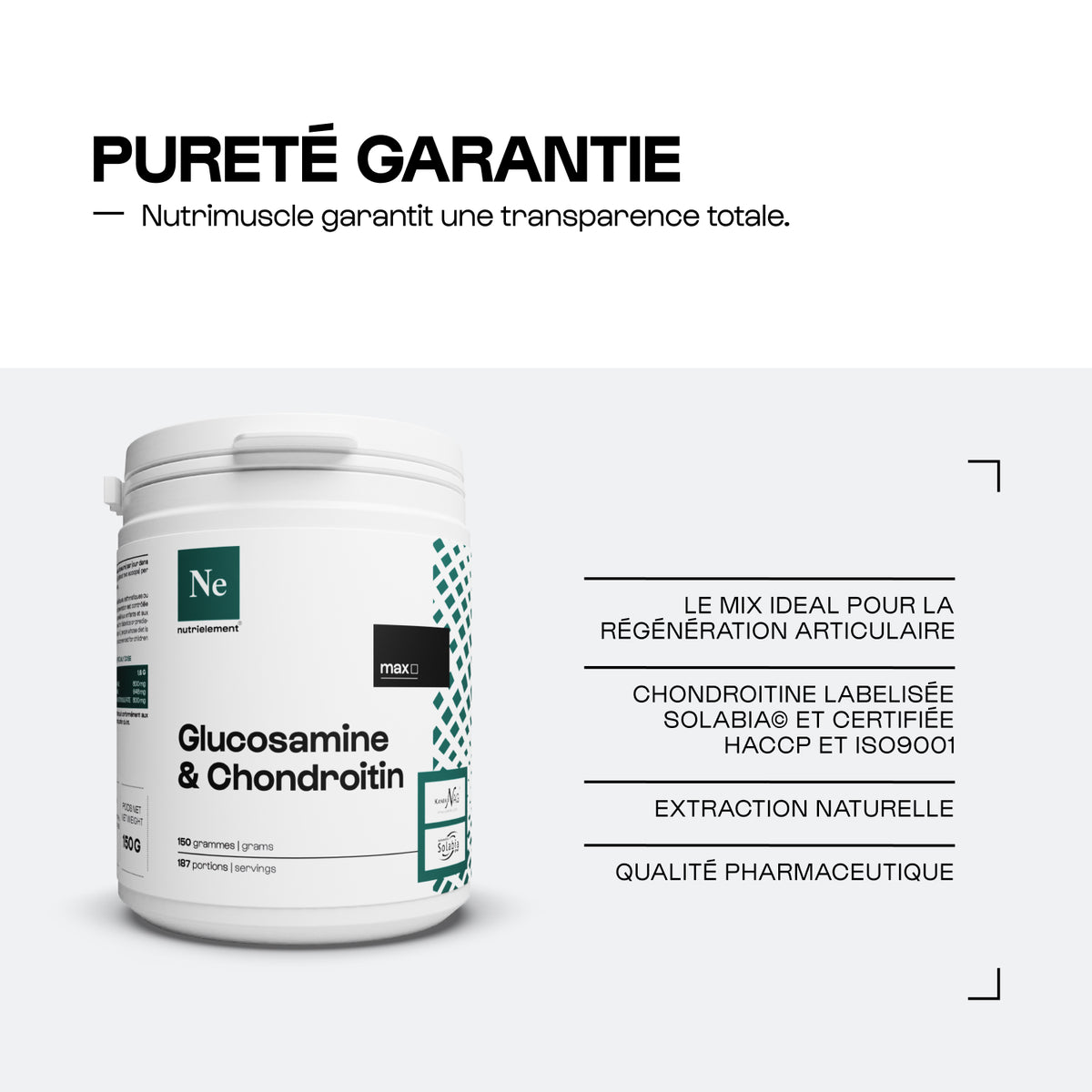 Mix Glucosamine + Chondroïtine en poudre