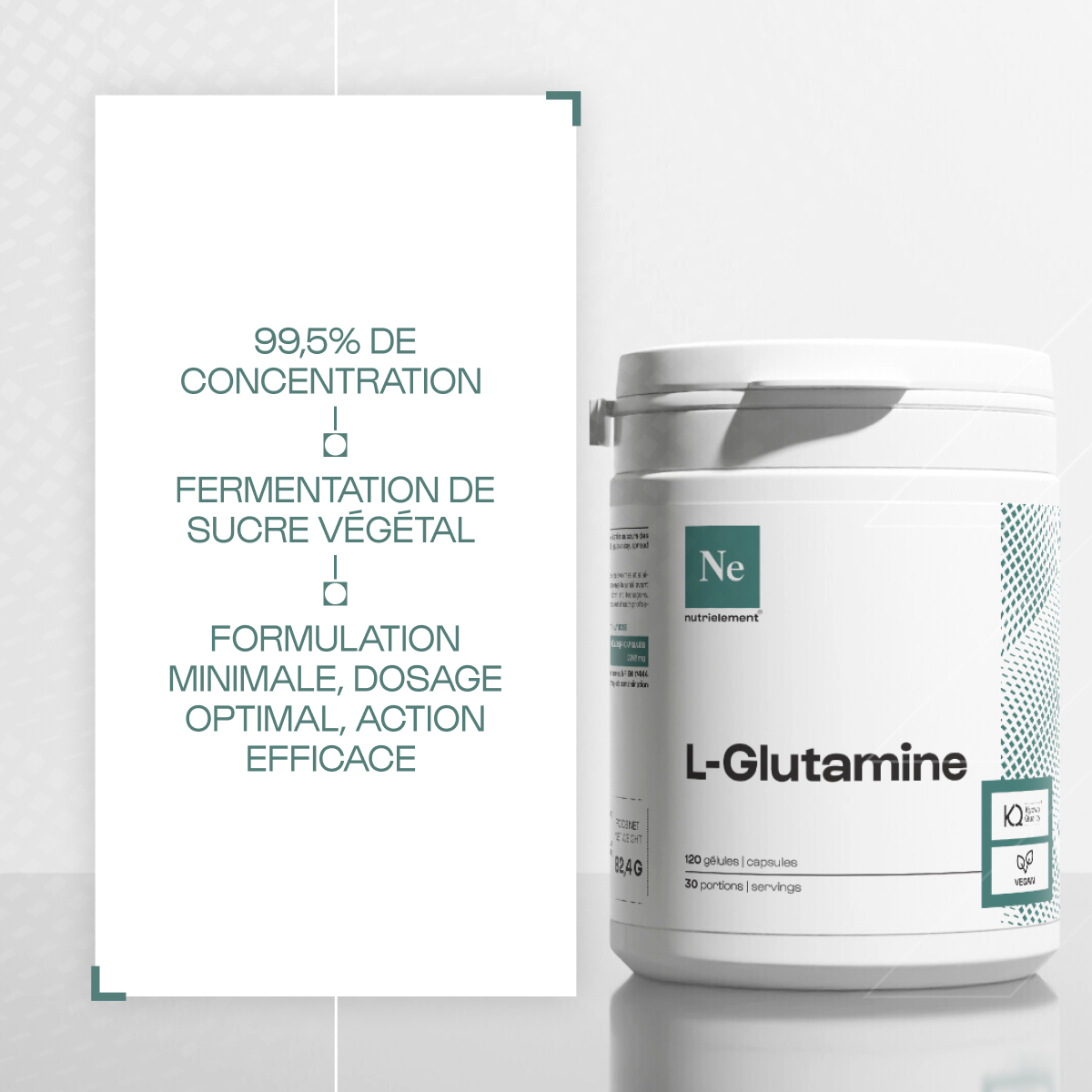 Glutamine (L-Glutamine) en gélules