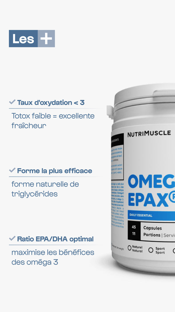 Gélules Oméga 3 Epax® - Compléments pour musculation