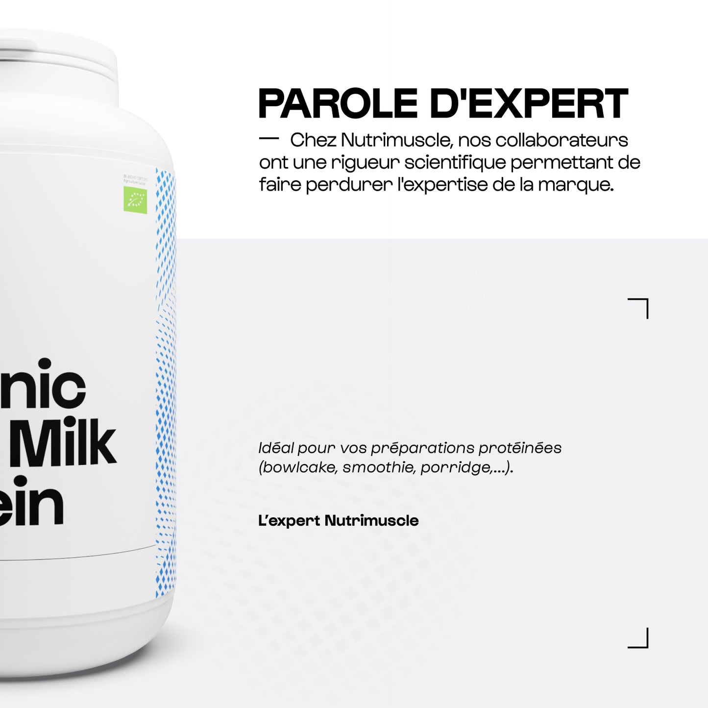 Pure Milk Protein Biologiques