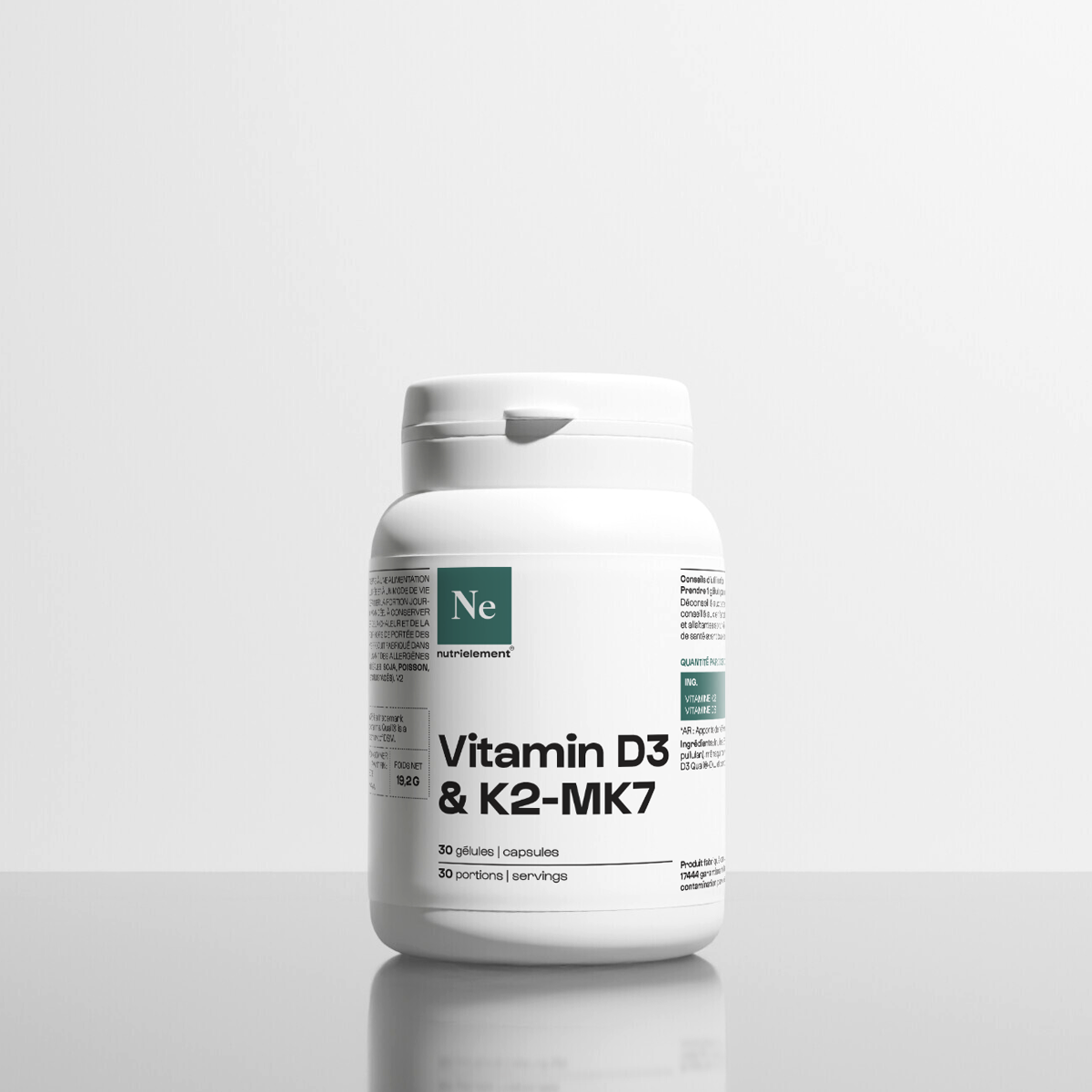 Vitamines D3 + K2-MK7 Nutrimuscle