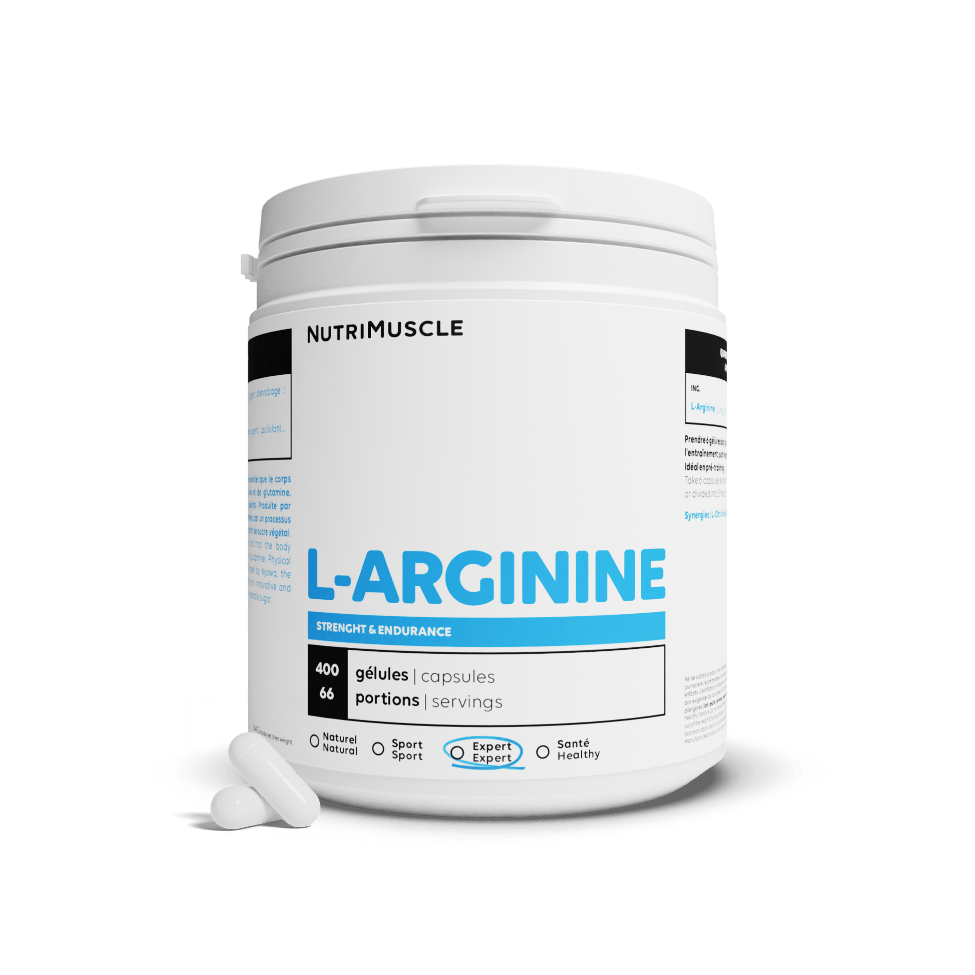 Nutrimuscle Acides aminés Arginine (L-Arginine Base)