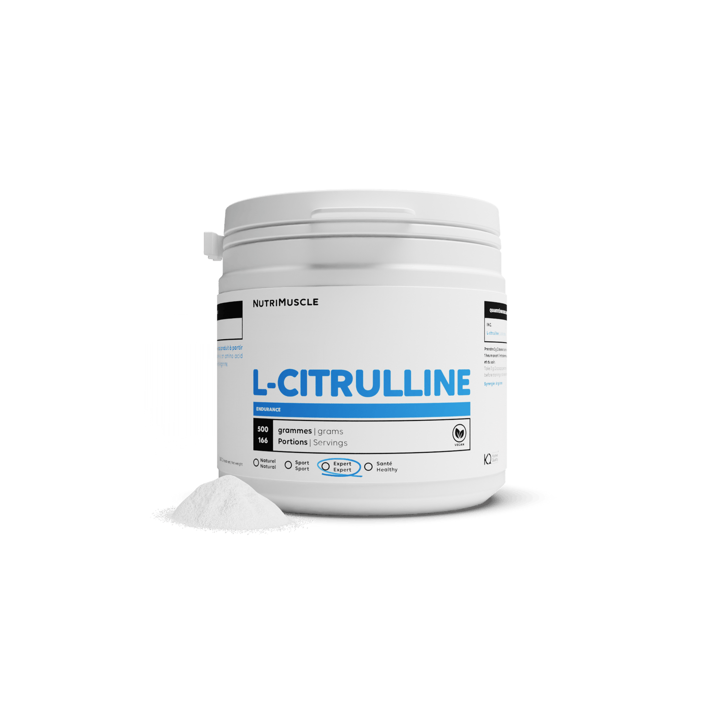 Nutrimuscle Acides aminés 180 g Citrulline (L-citrulline base) en poudre