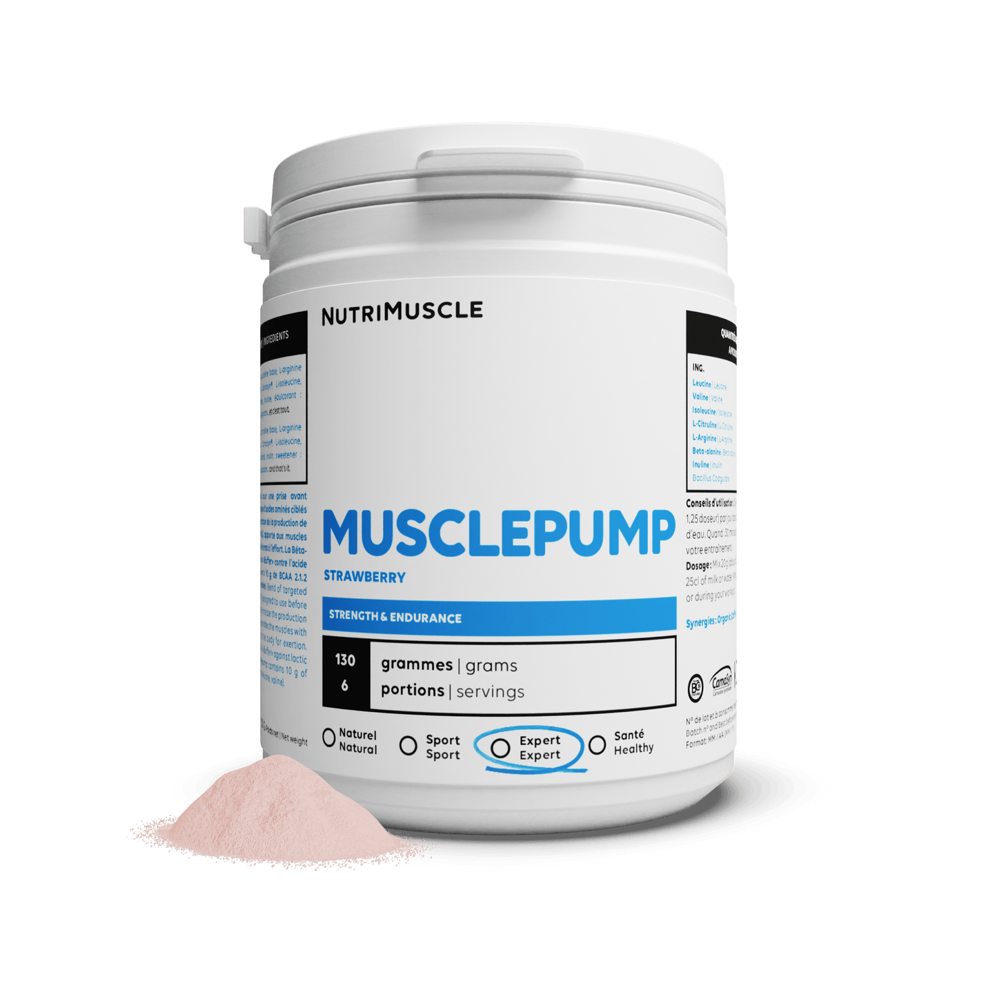 Nutrimuscle Acides aminés Fraise / 130 g MusclePump