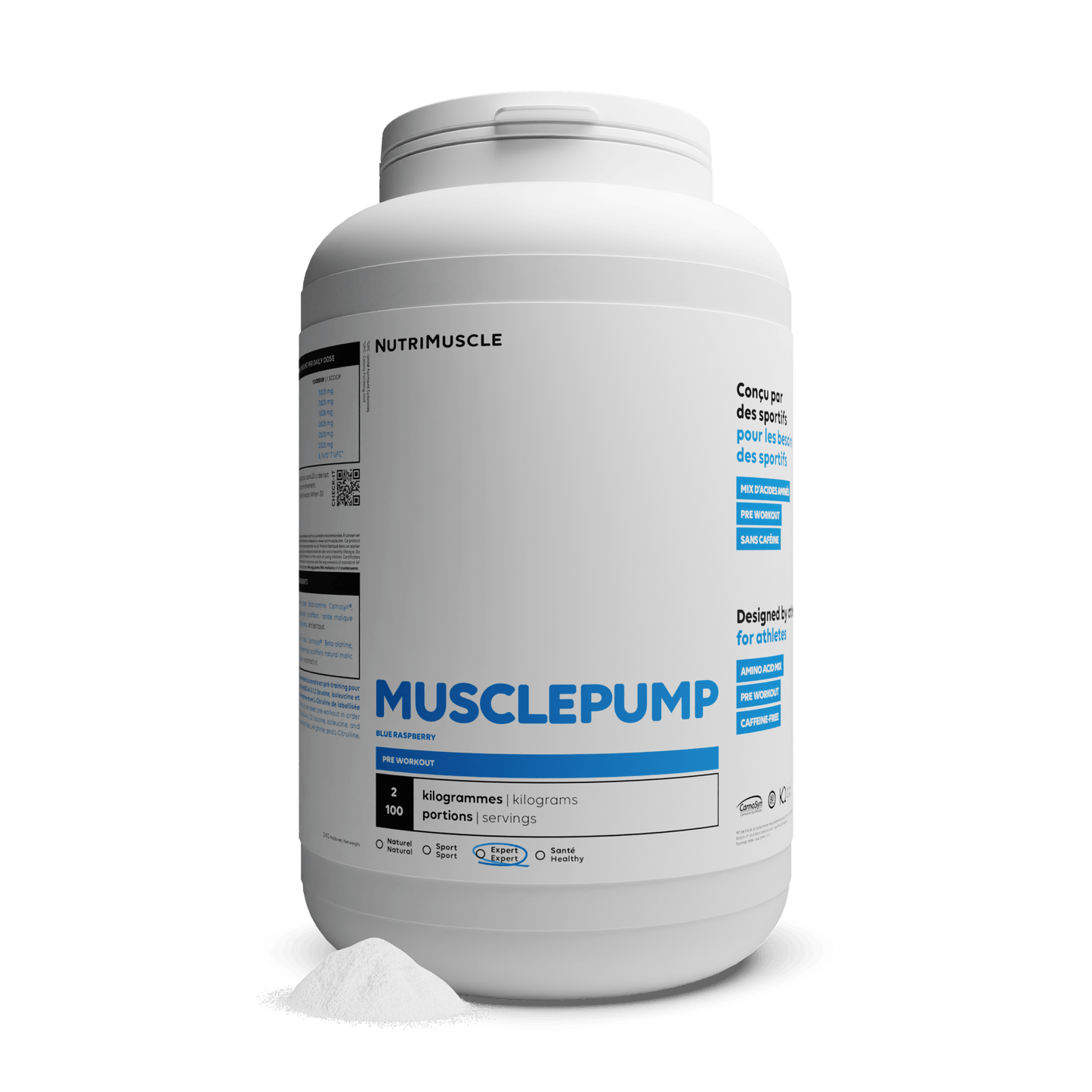 Nutrimuscle Acides aminés Framboise bleue / 2.00 kg MusclePump