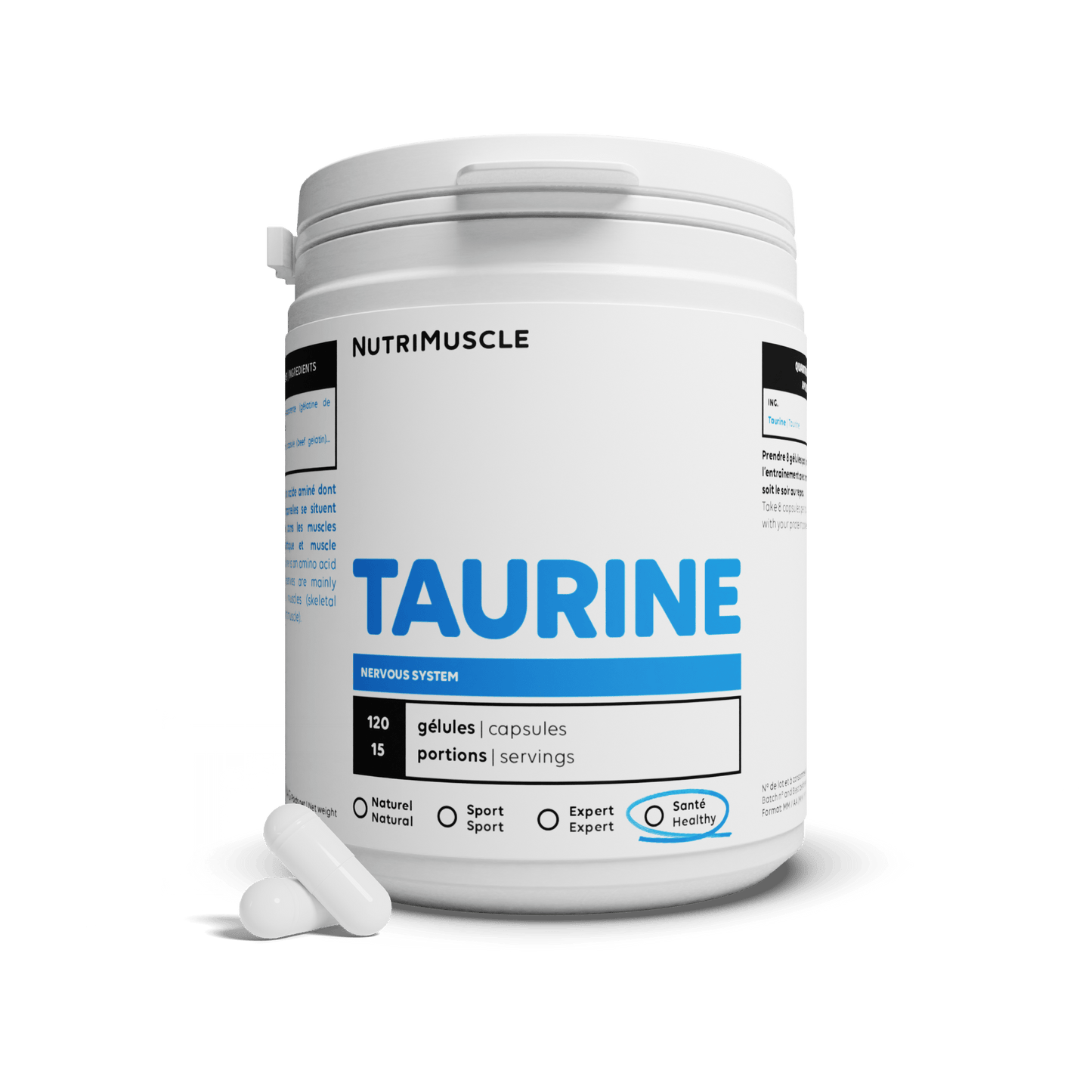 Nutrimuscle Acides aminés Taurine en gélules