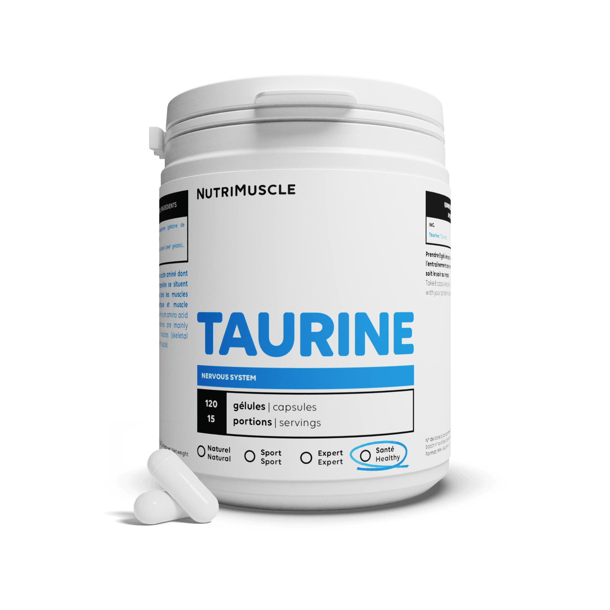 Nutrimuscle Acides aminés Taurine en gélules