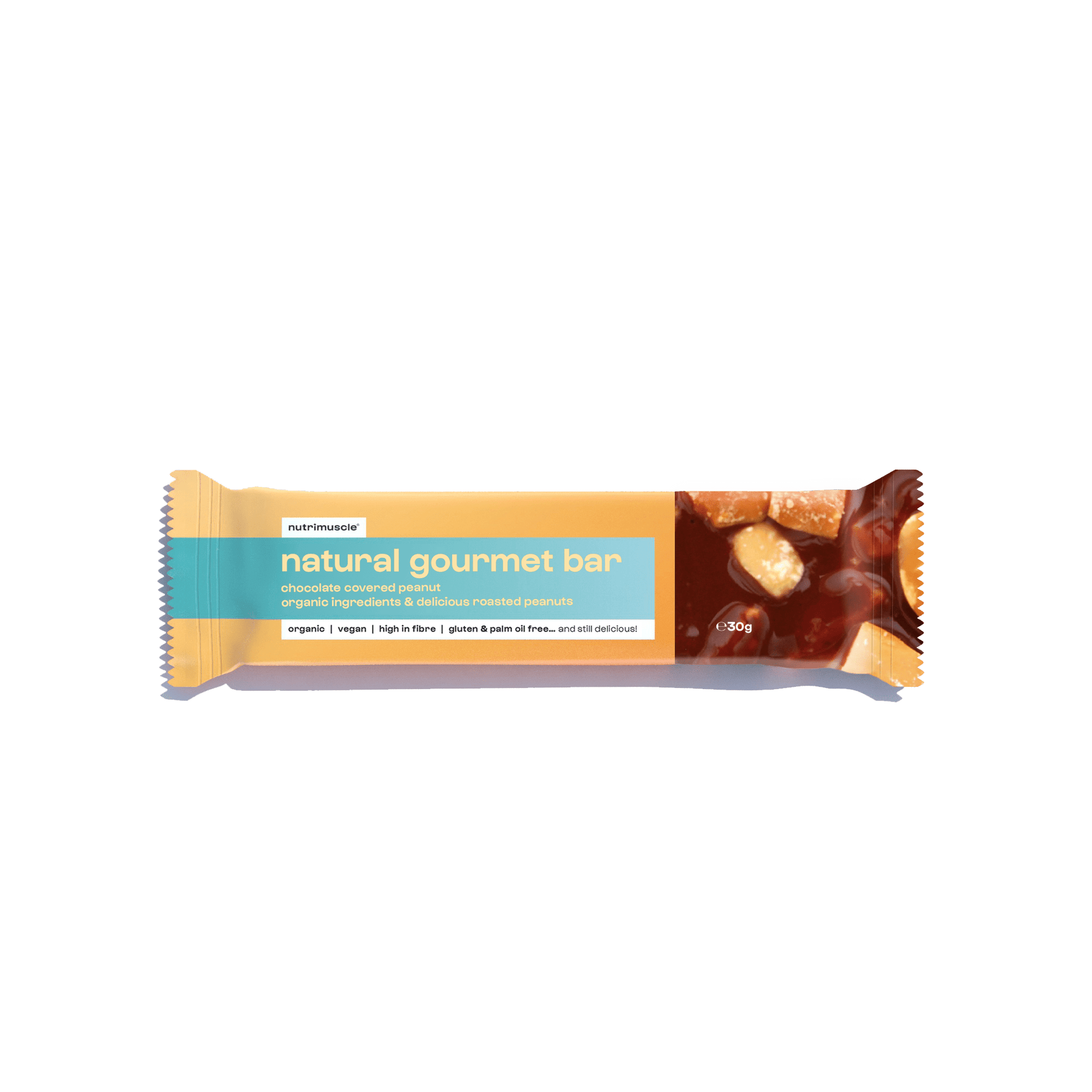 Nutrimuscle Glucides Chocolat & Cacahuètes / 1 barre Barre gourmande bio