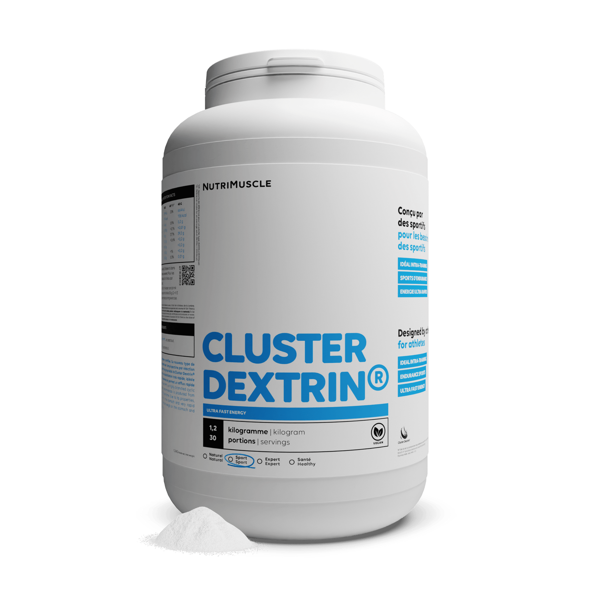 Nutrimuscle Glucides 1.20 kg Cluster Dextrin®