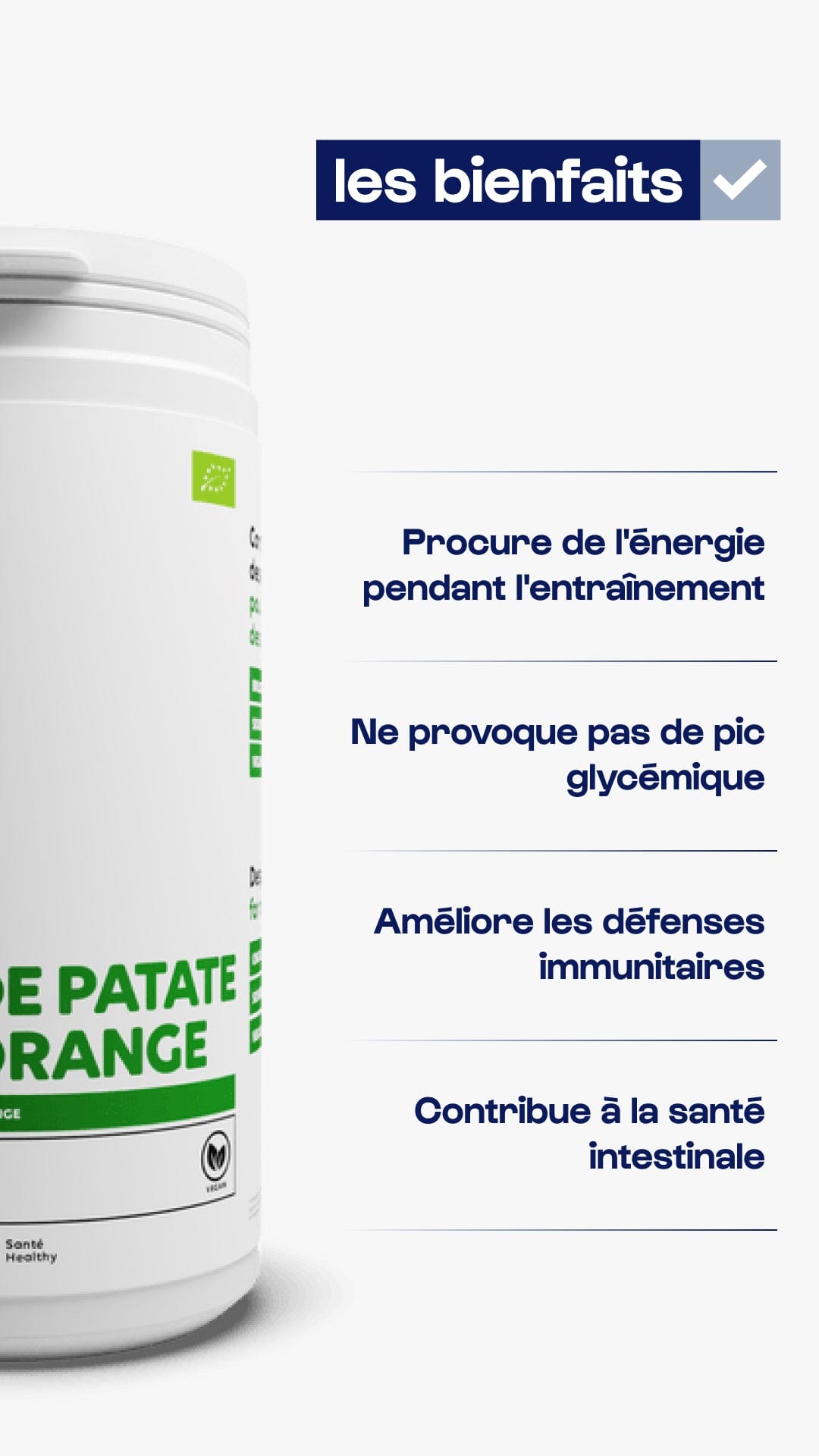 Nutrimuscle Glucides Farine de patate douce orange biologique