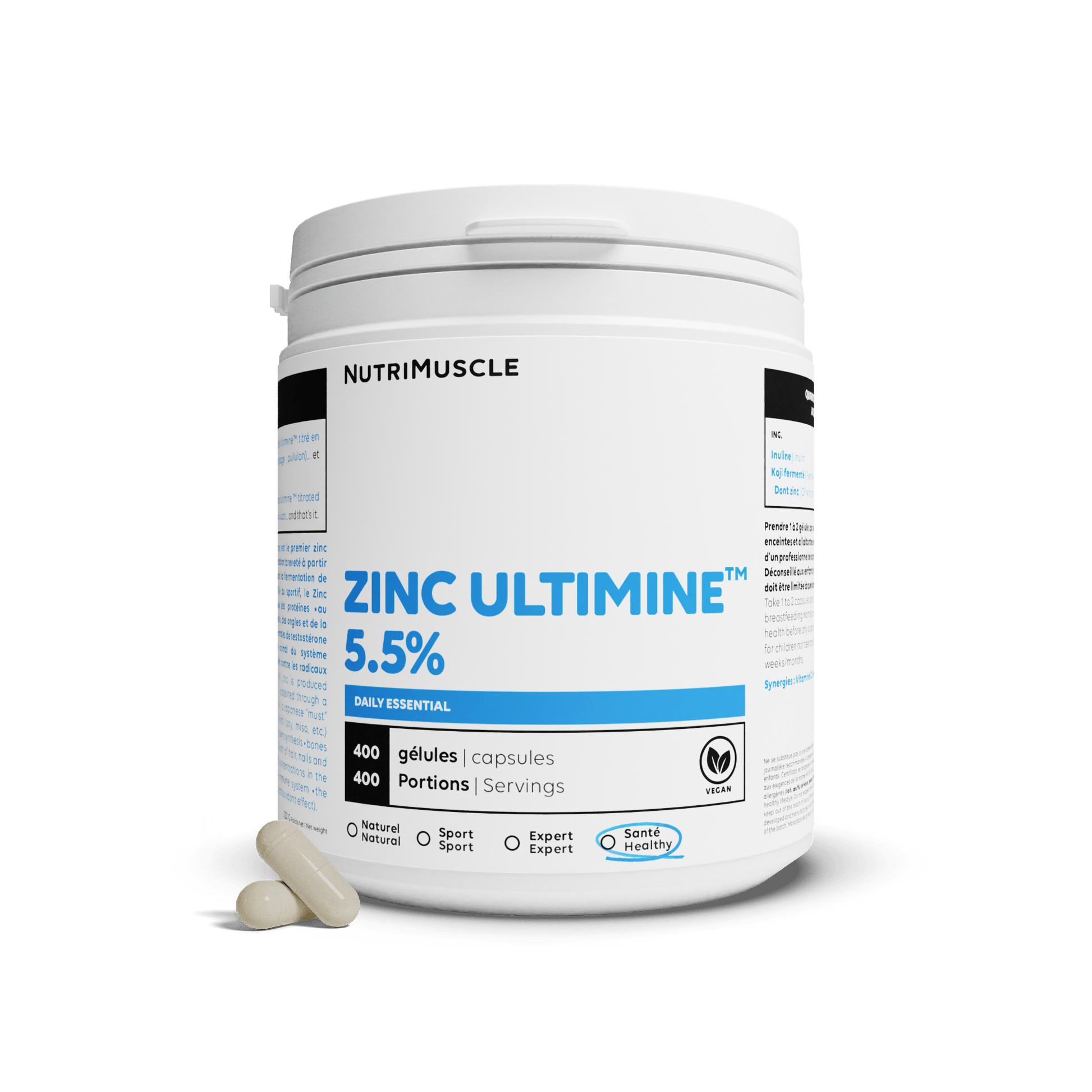 Nutrimuscle Minéraux Zinc Ultimine 5,5%