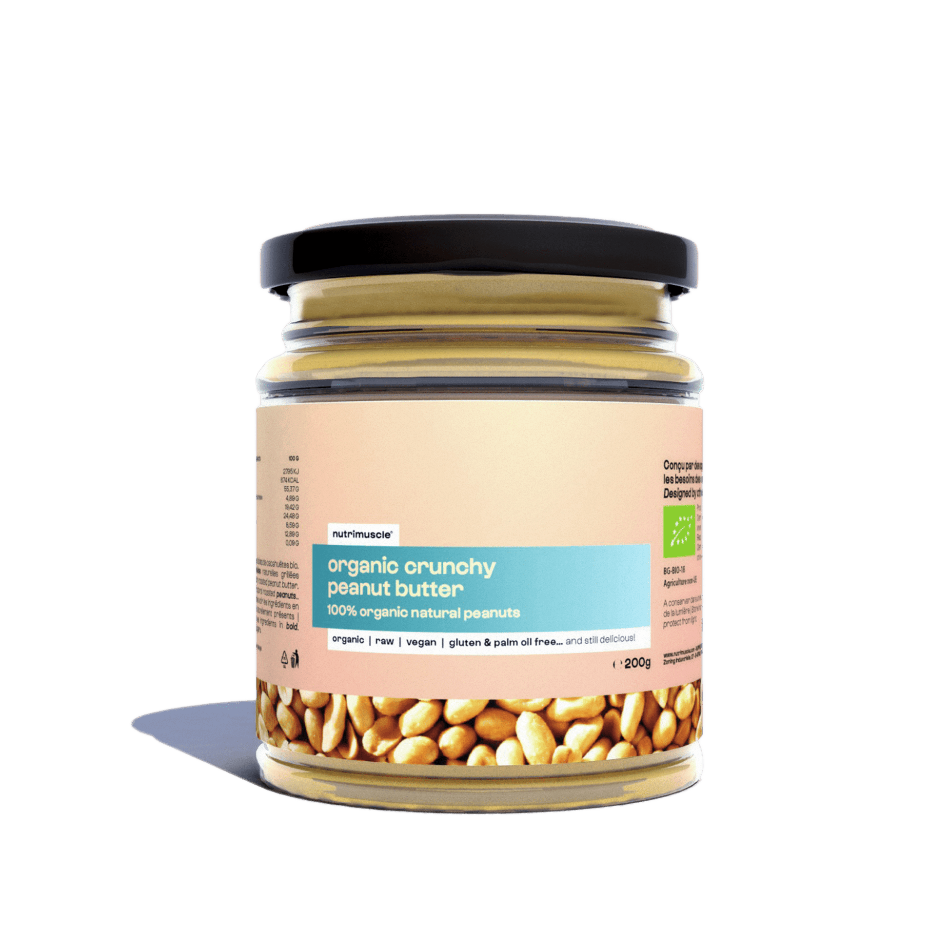 Beurre de cacahuètes complètes biologique 