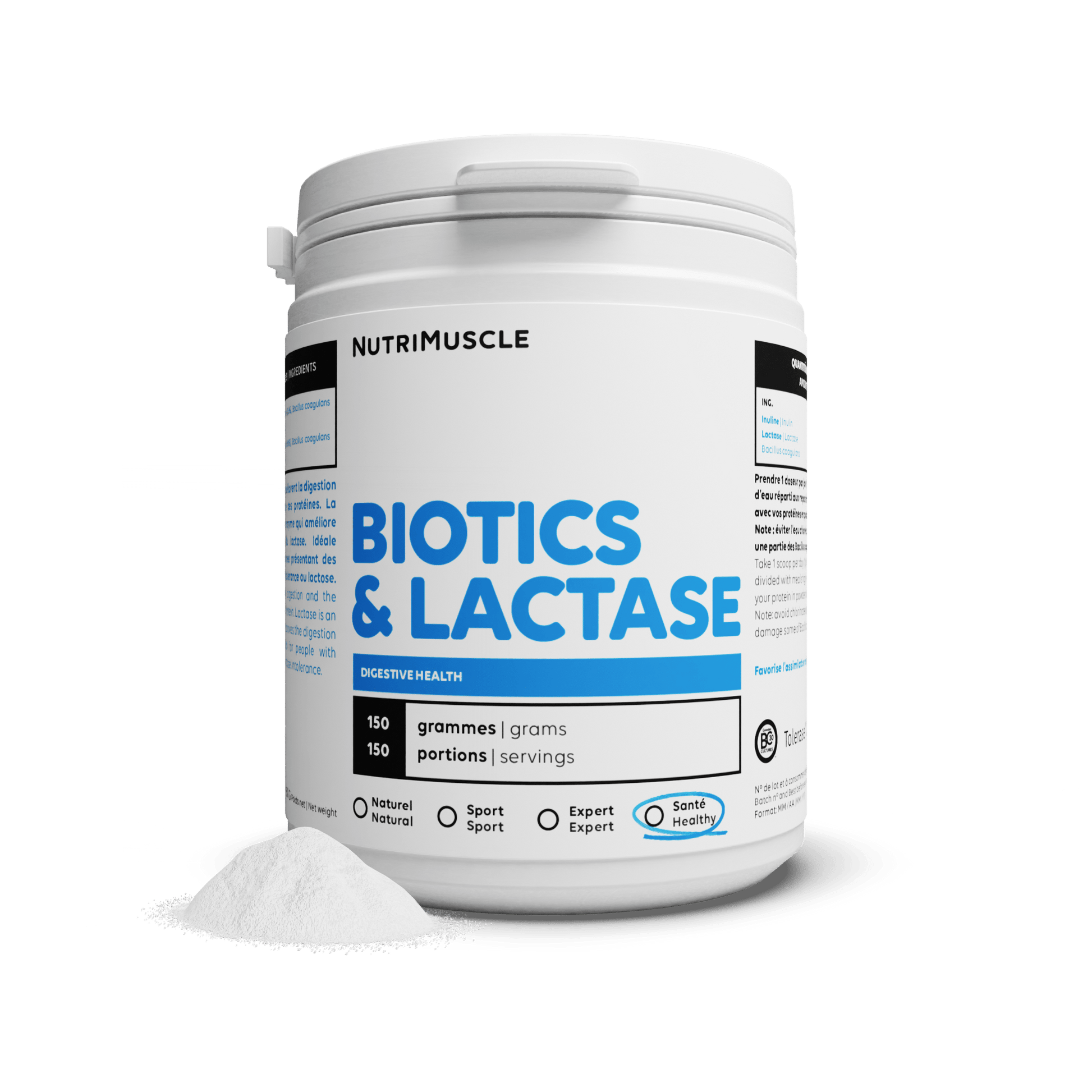 Nutrimuscle Nutriments Avec lactase / 150 g Biotiques