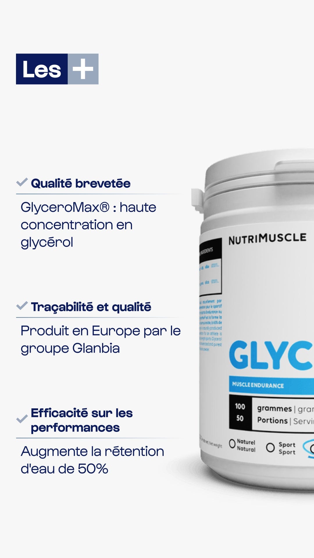 Nutrimuscle Nutriments Glycérol