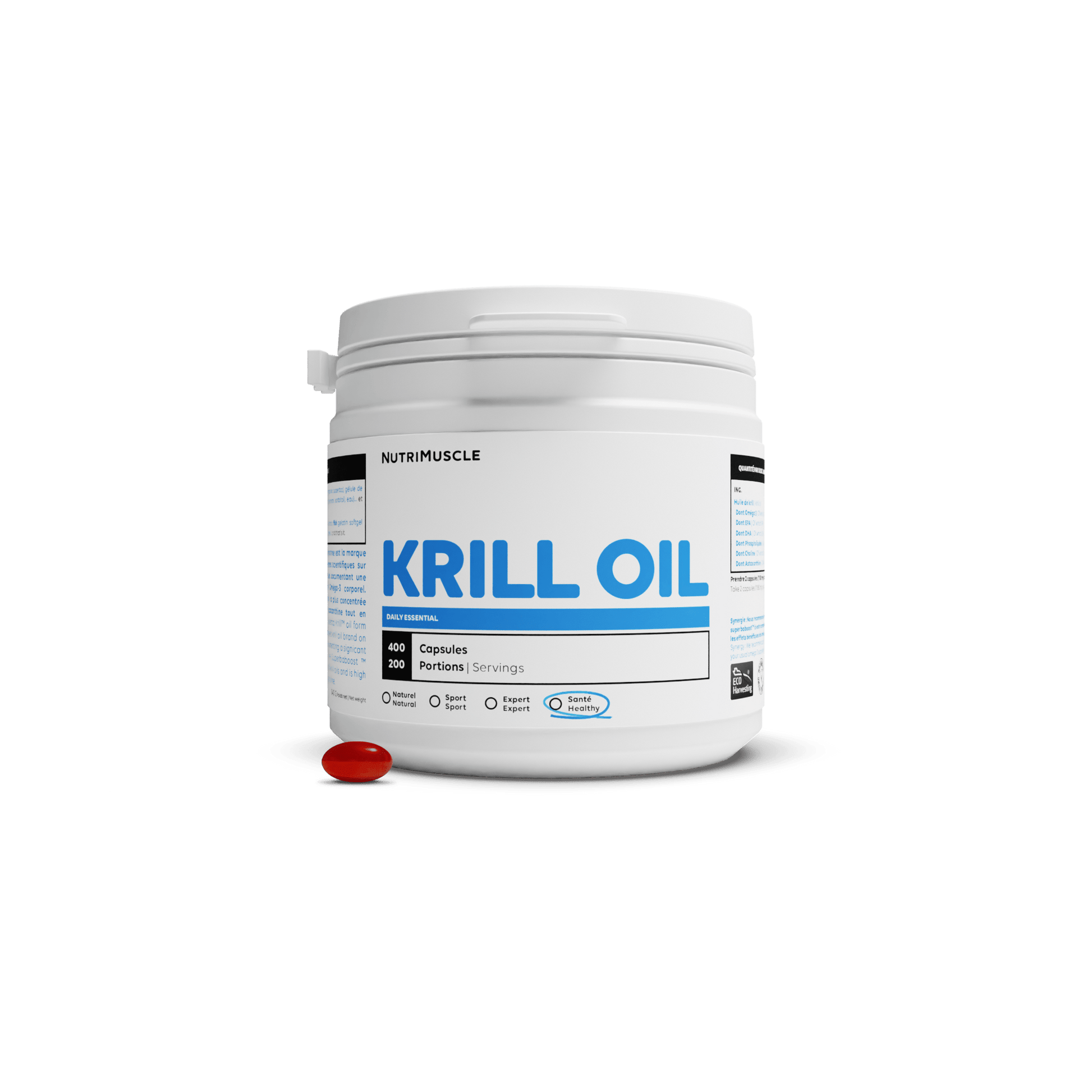 Nutrimuscle Nutriments 400 capsules Huile de Krill