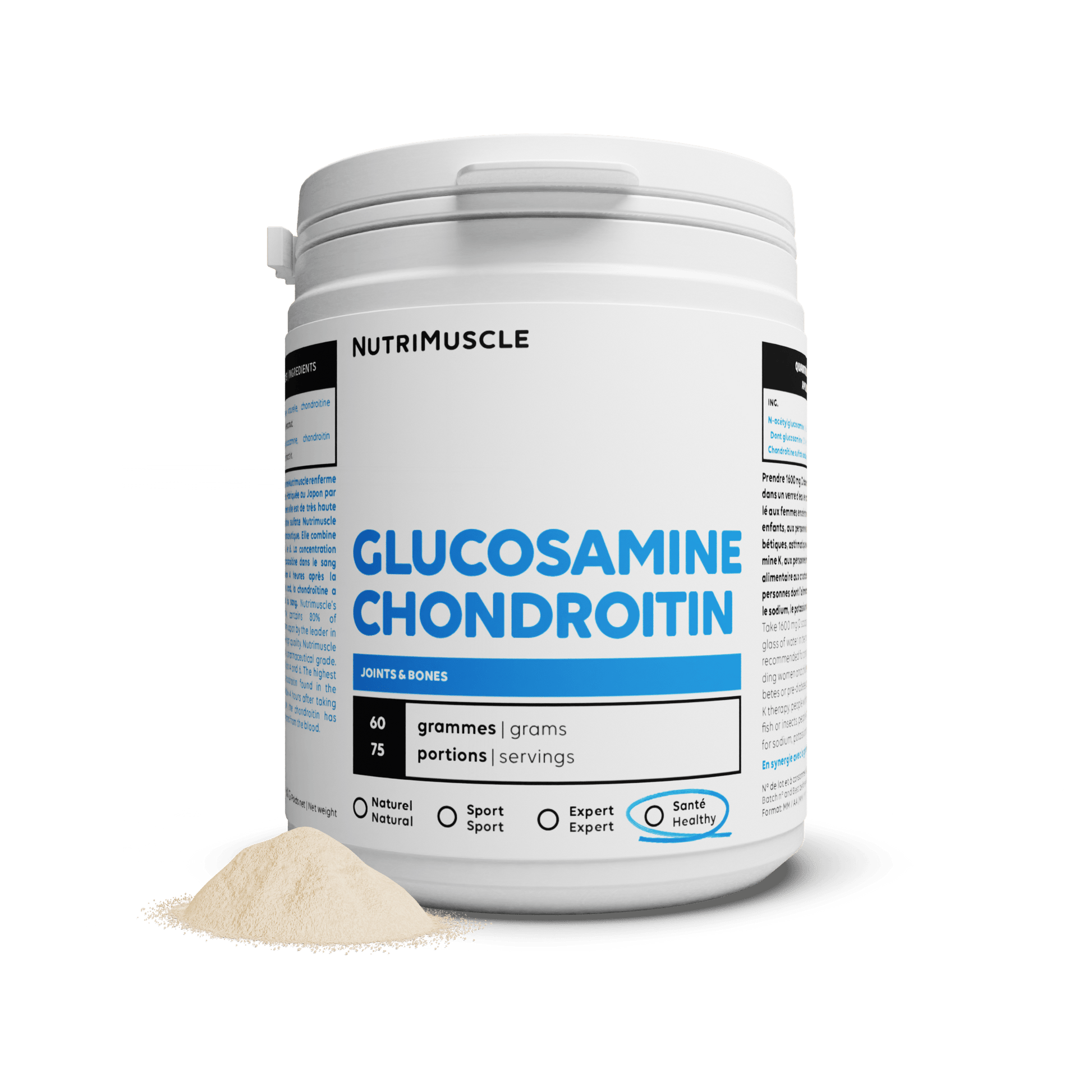 Nutrimuscle Nutriments Mix Glucosamine + Chondroïtine en poudre