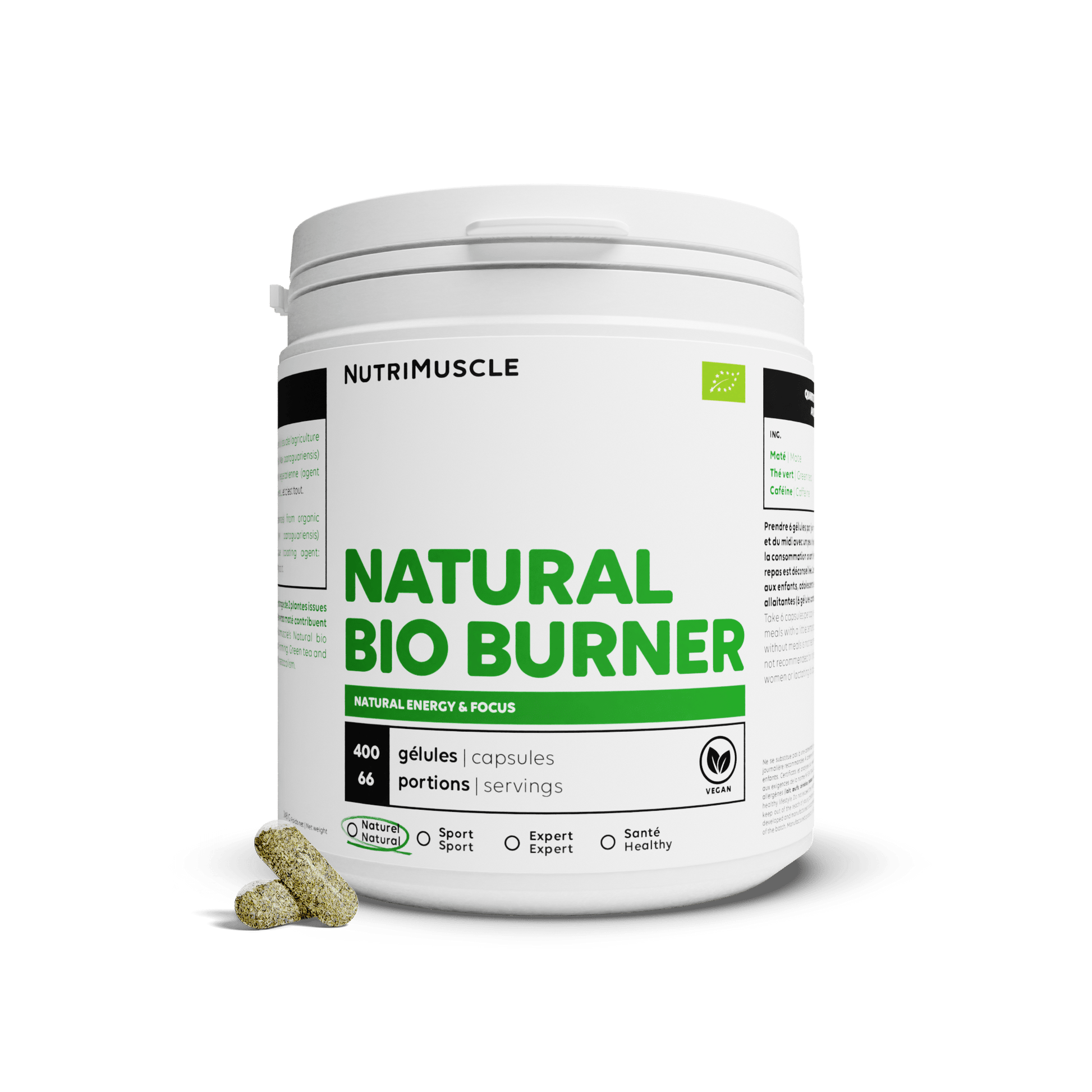 Nutrimuscle Plantes 400 gélules Natural Bio Burner