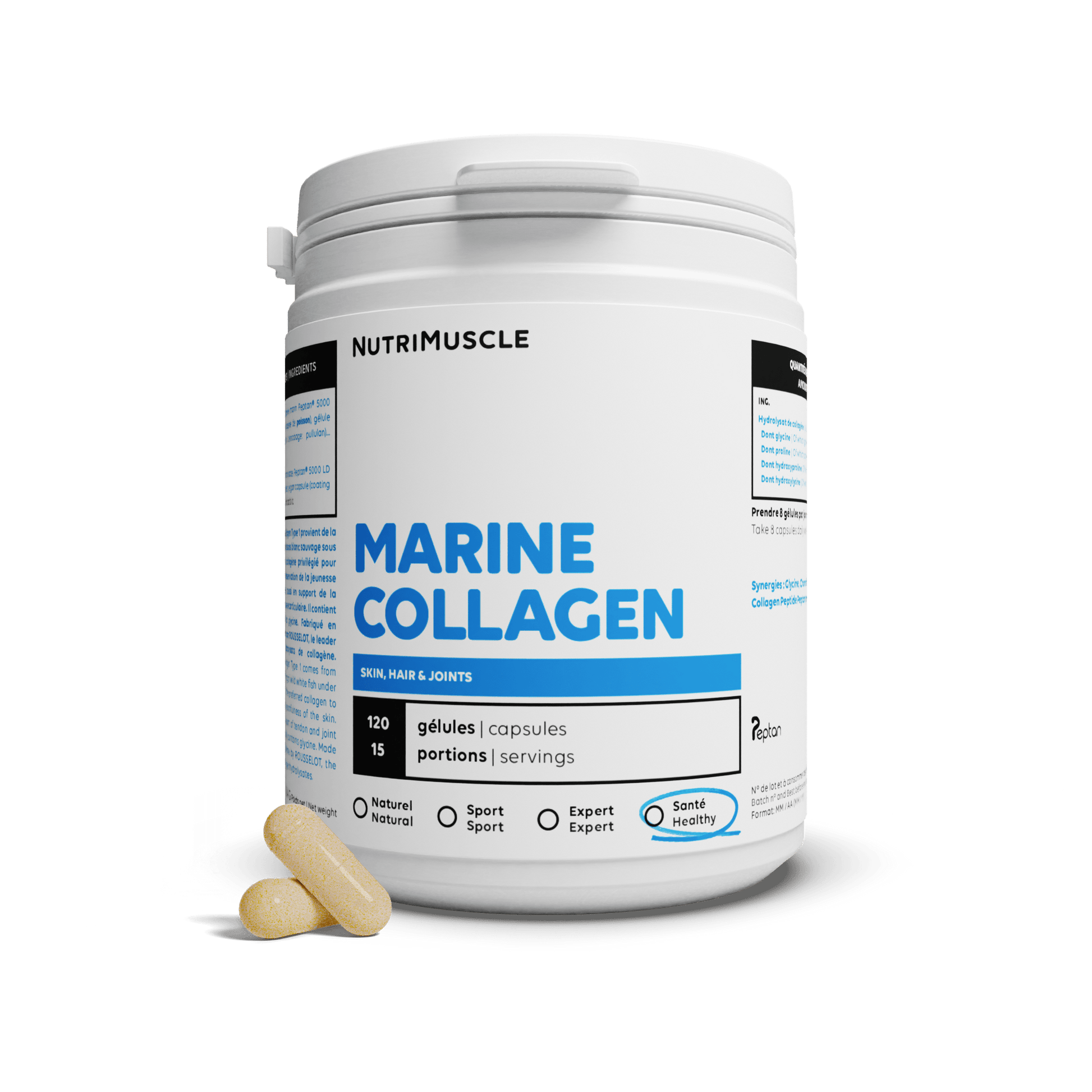 Nutrimuscle Protéines Collagène Marin Peptan® 1 en gélules