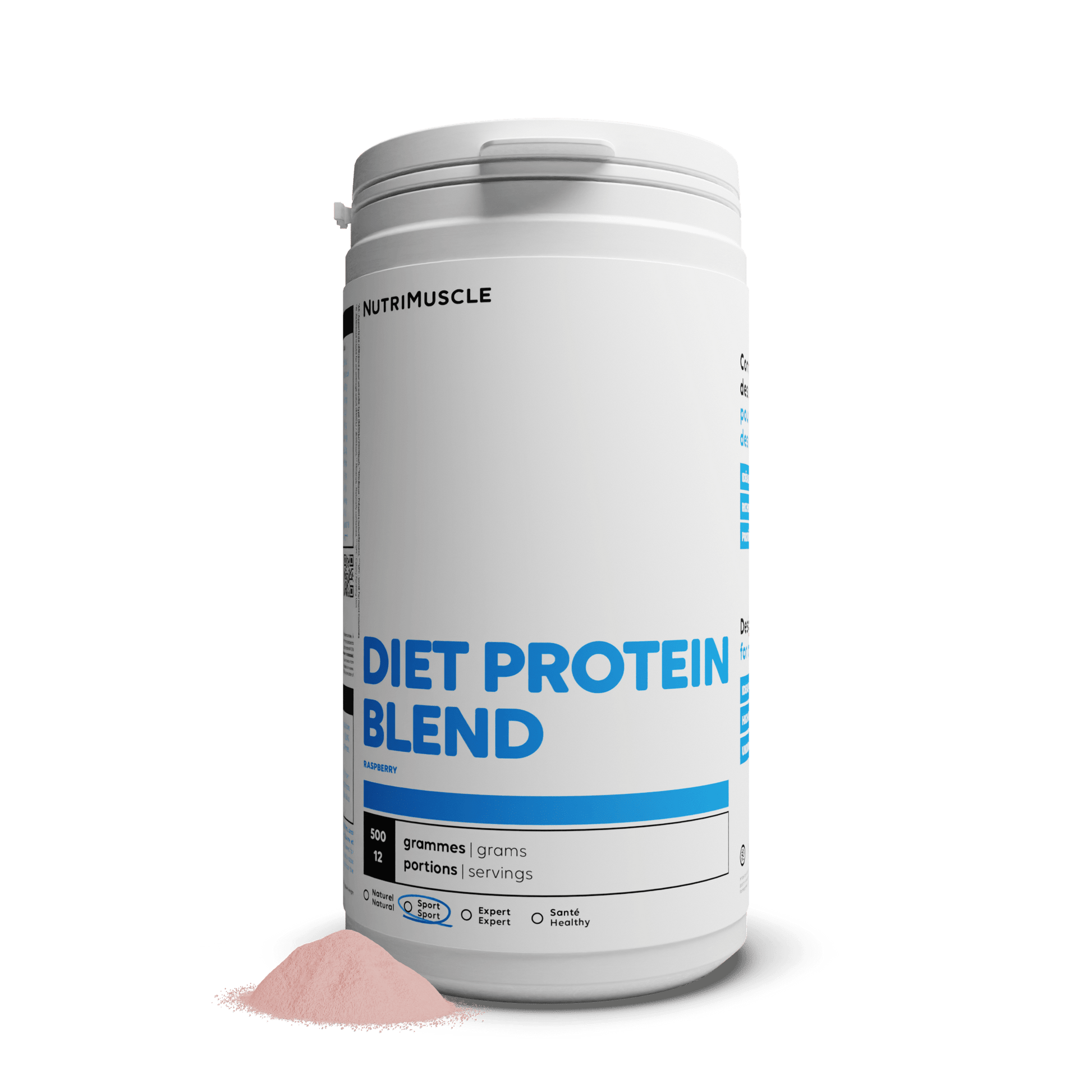 Nutrimuscle Protéines Framboise / 500 g Diet Protein Blend