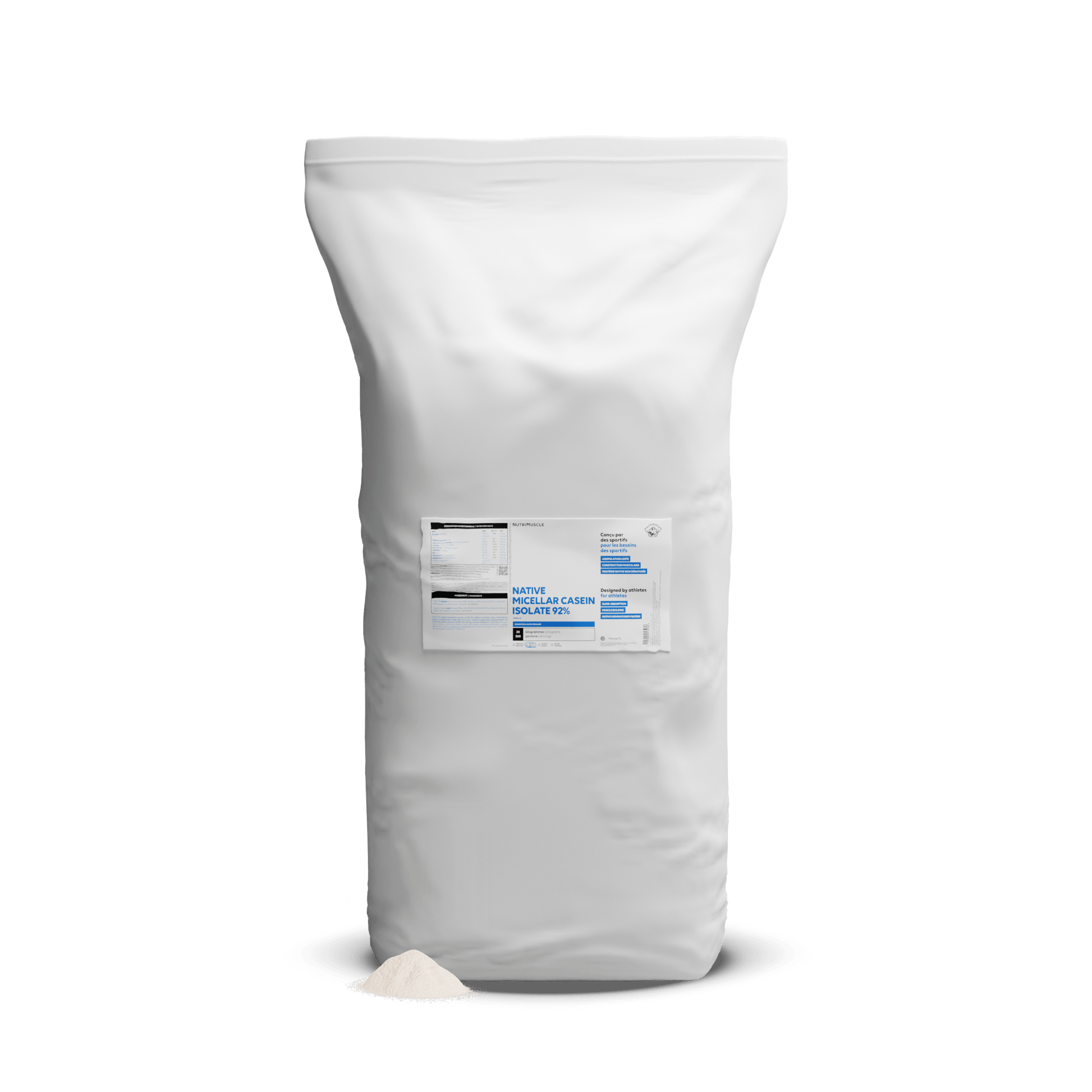 Nutrimuscle Protéines Vanille / 20.00 kg Isolat de caséine micellaire 92%