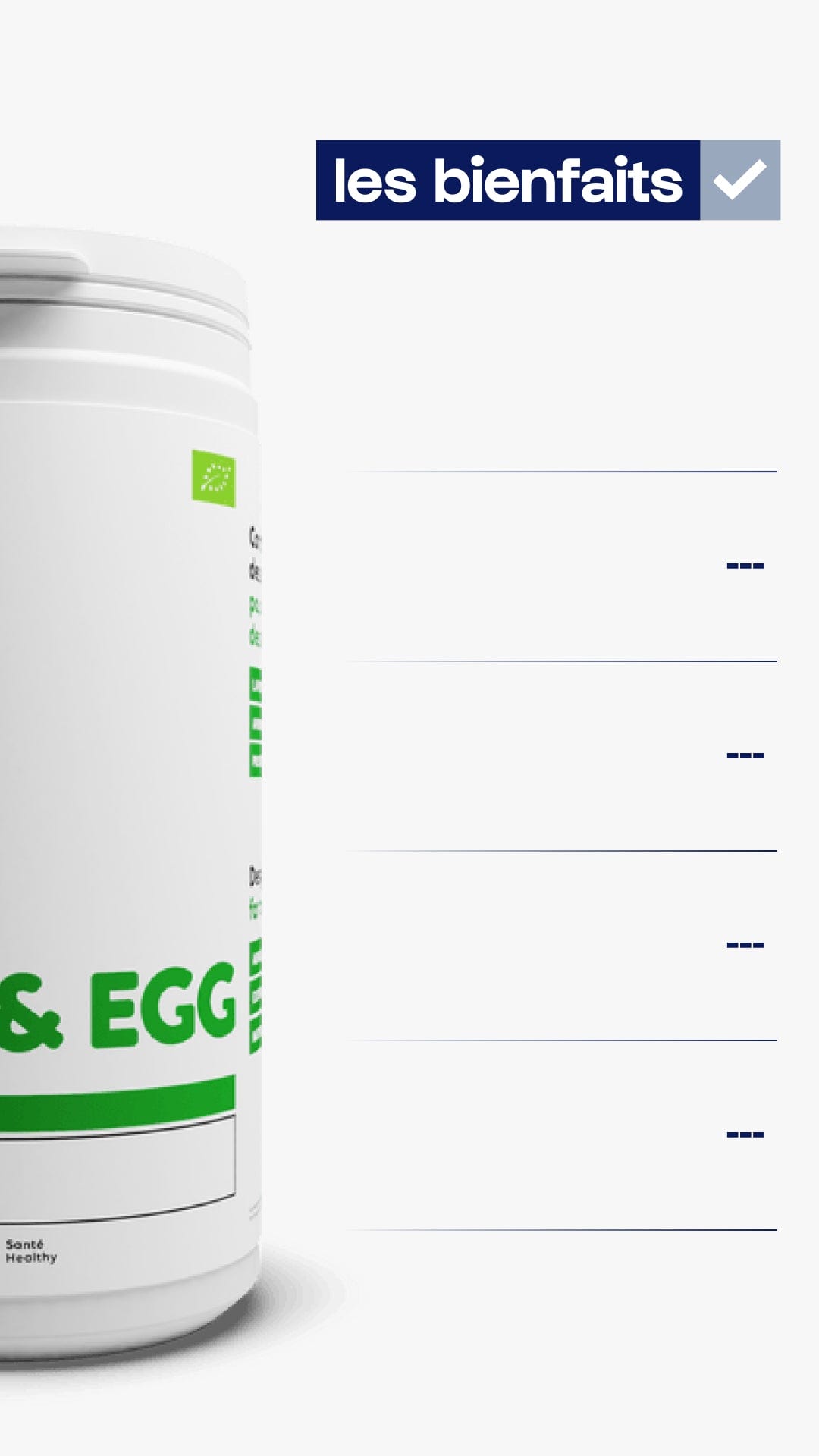 Nutrimuscle Protéines Milk & Egg Biologique