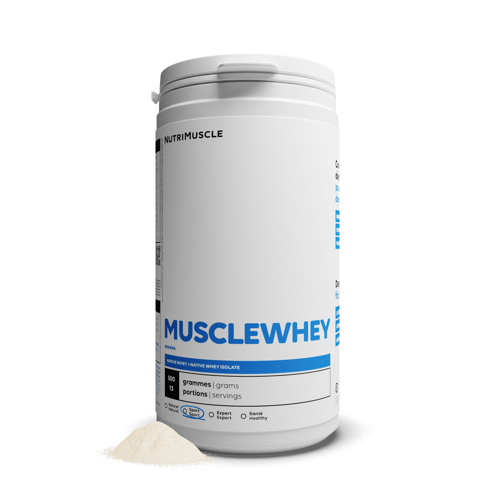 Nutrimuscle Protéines Banane / 500 g Musclewhey - Mix Protein