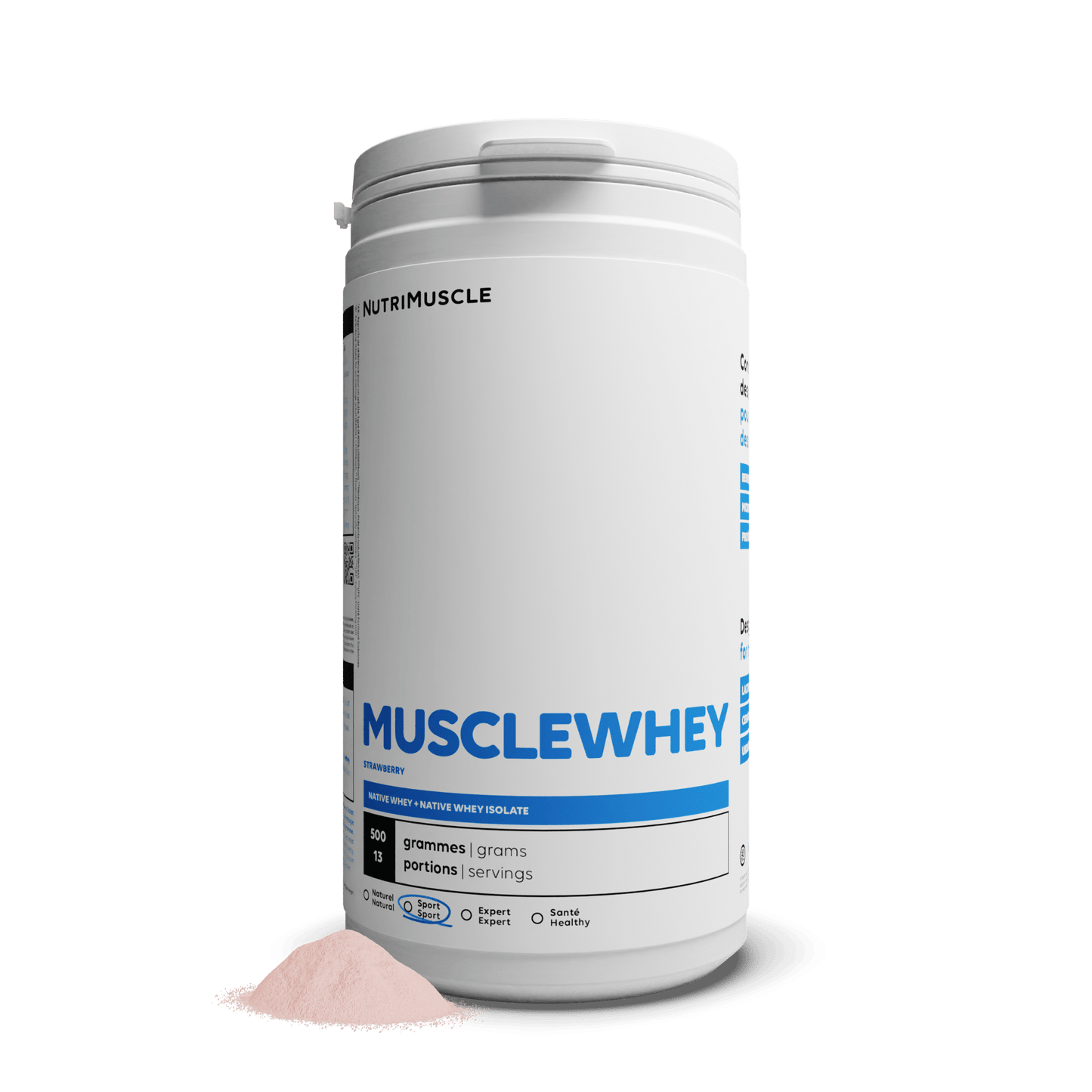 Nutrimuscle Protéines Fraise / 500 g Musclewhey - Mix Protein