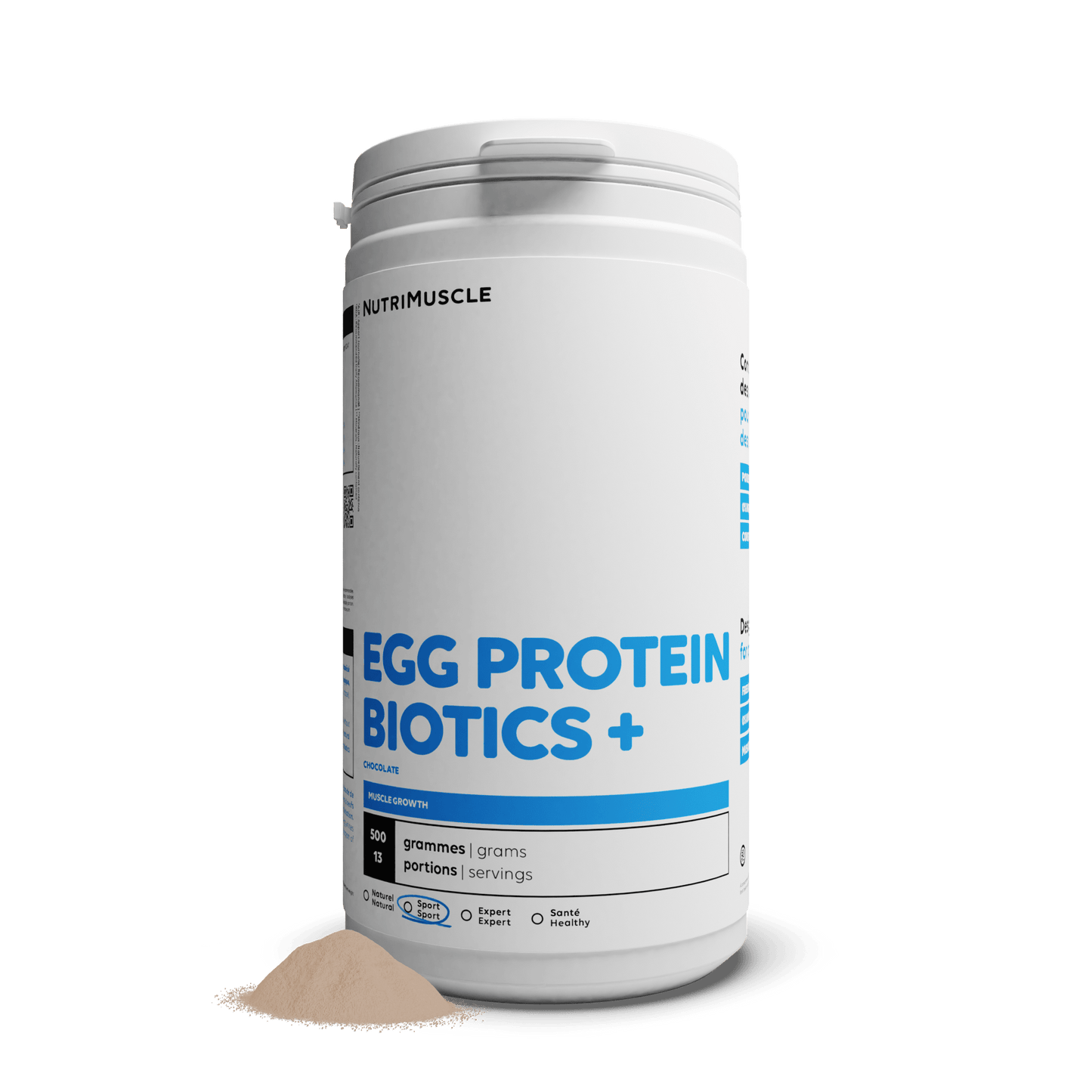 Nutrimuscle Protéines Chocolat / 500 g Protéine d'œuf en poudre